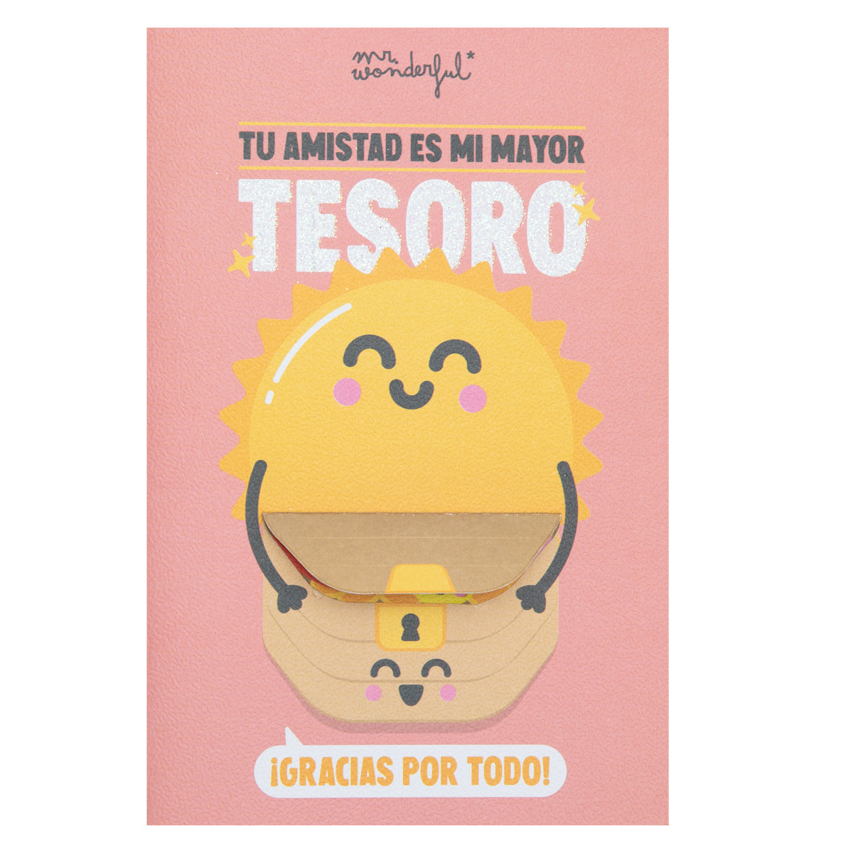 Postal - Tu amistad es mi mayor tesoro, ¡gracias por todo!.