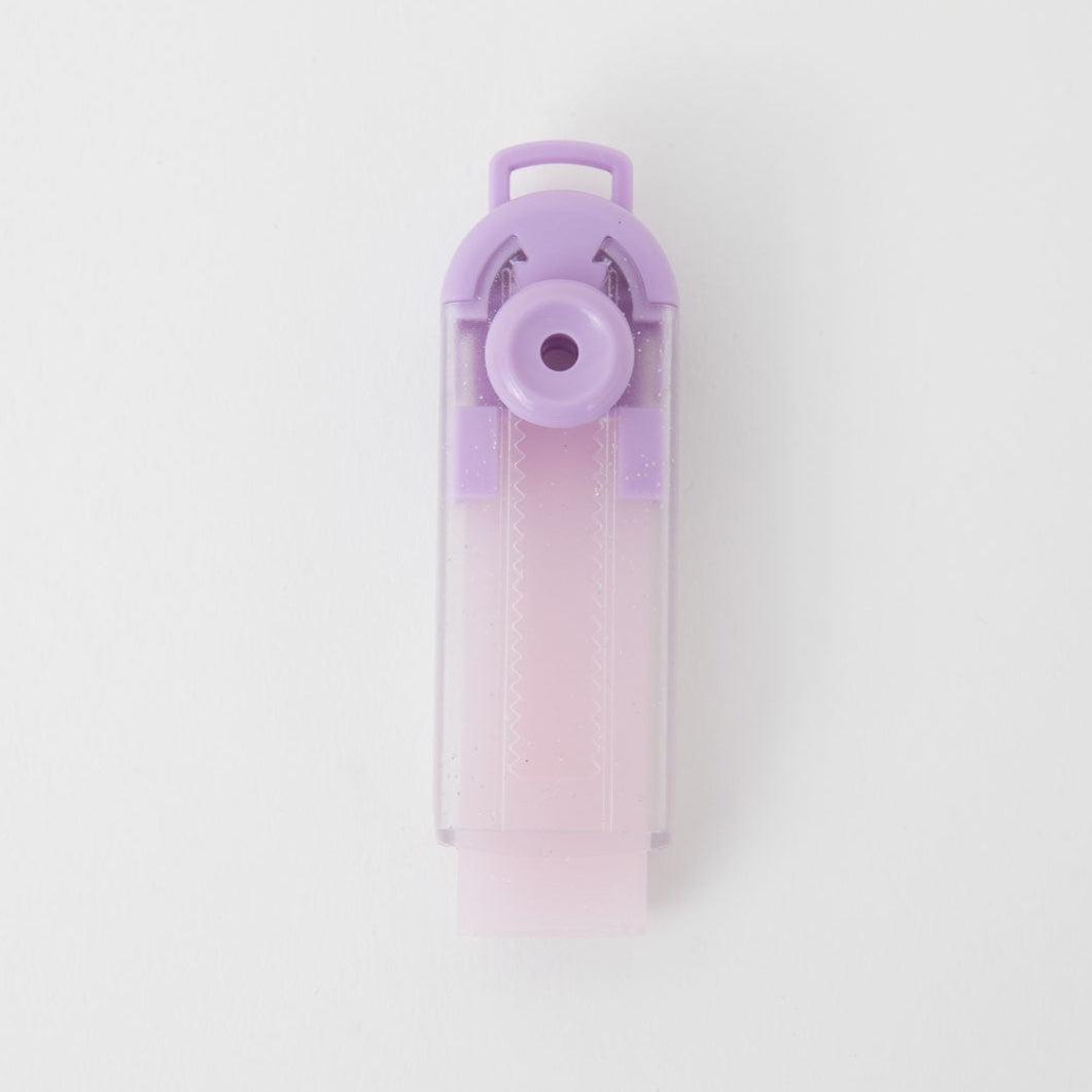 Goma de borrar con dosificador de ruedita - Lilac Glitter