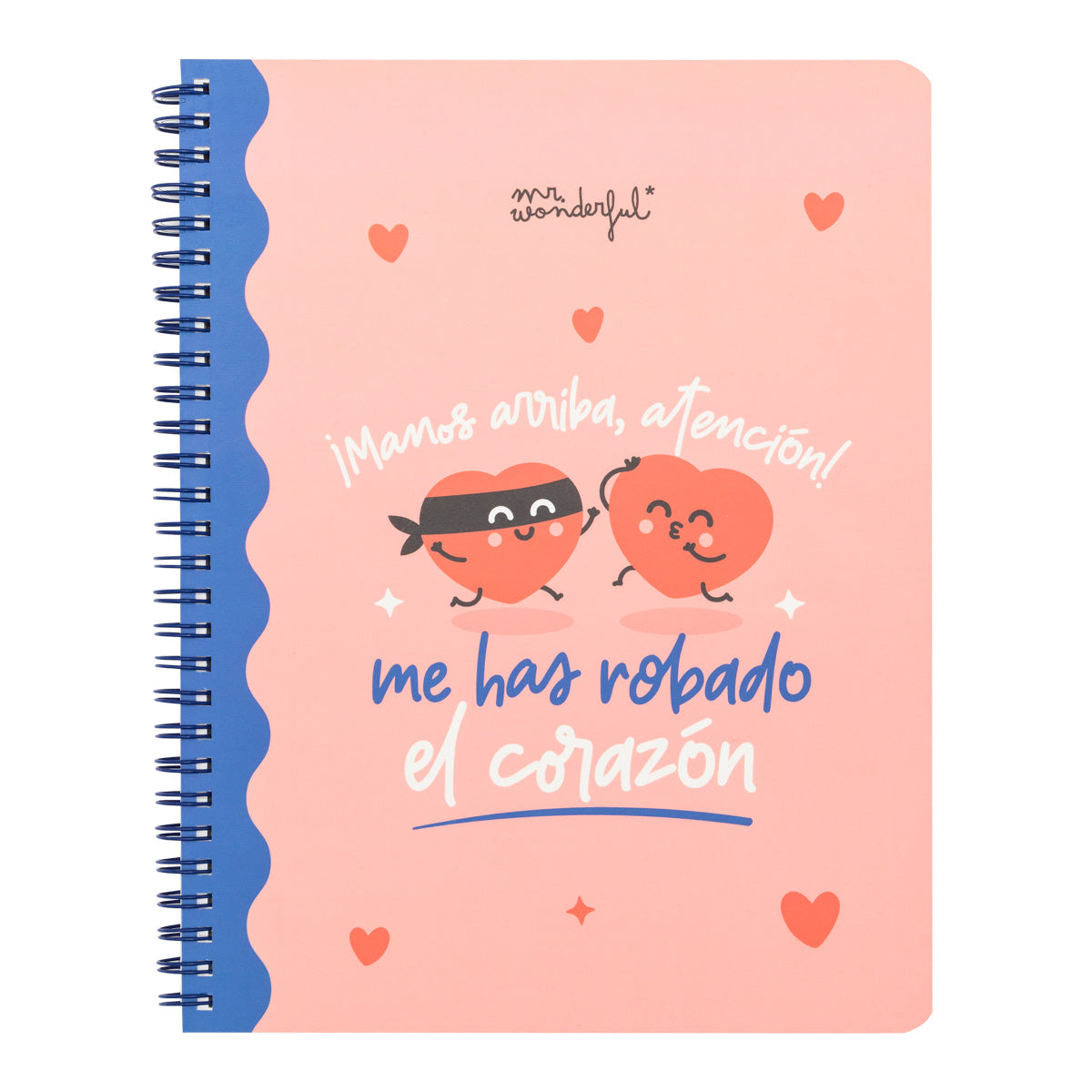 Caderno A5 - Mãos ao alto, atenção! Você roubou meu coração
