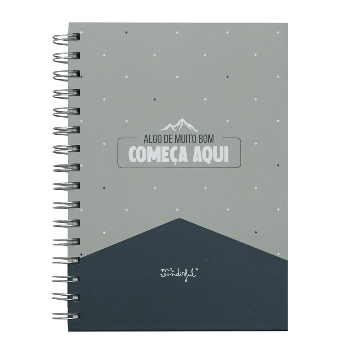 Caderno A5 - Algo de muito bom começa aqui