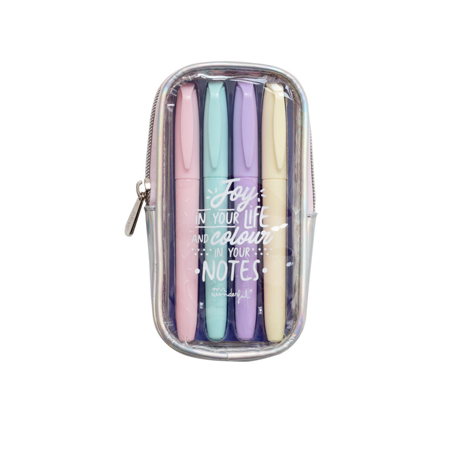 Ensemble de surligneurs pour faire briller vos notes...