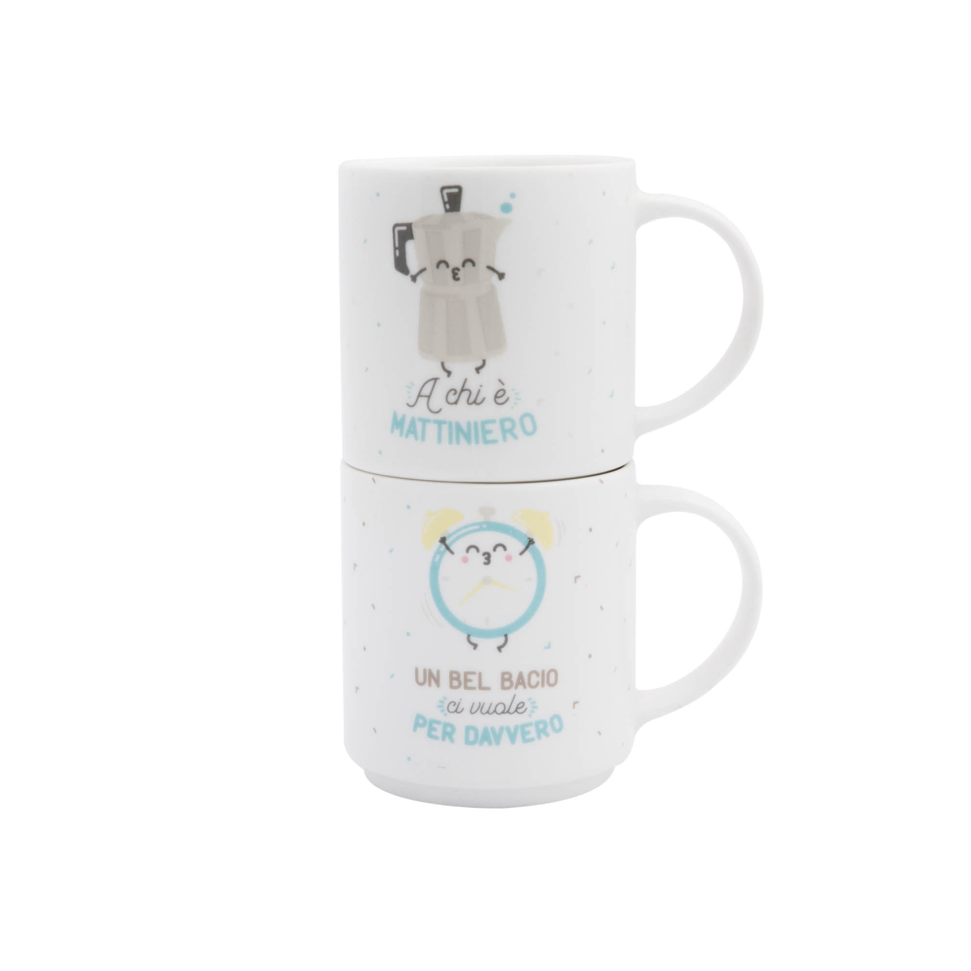 Coffret de 2 tasses à expresso pour partager et sourire - Le meilleur de la journée ? Soyez à vos côtés
