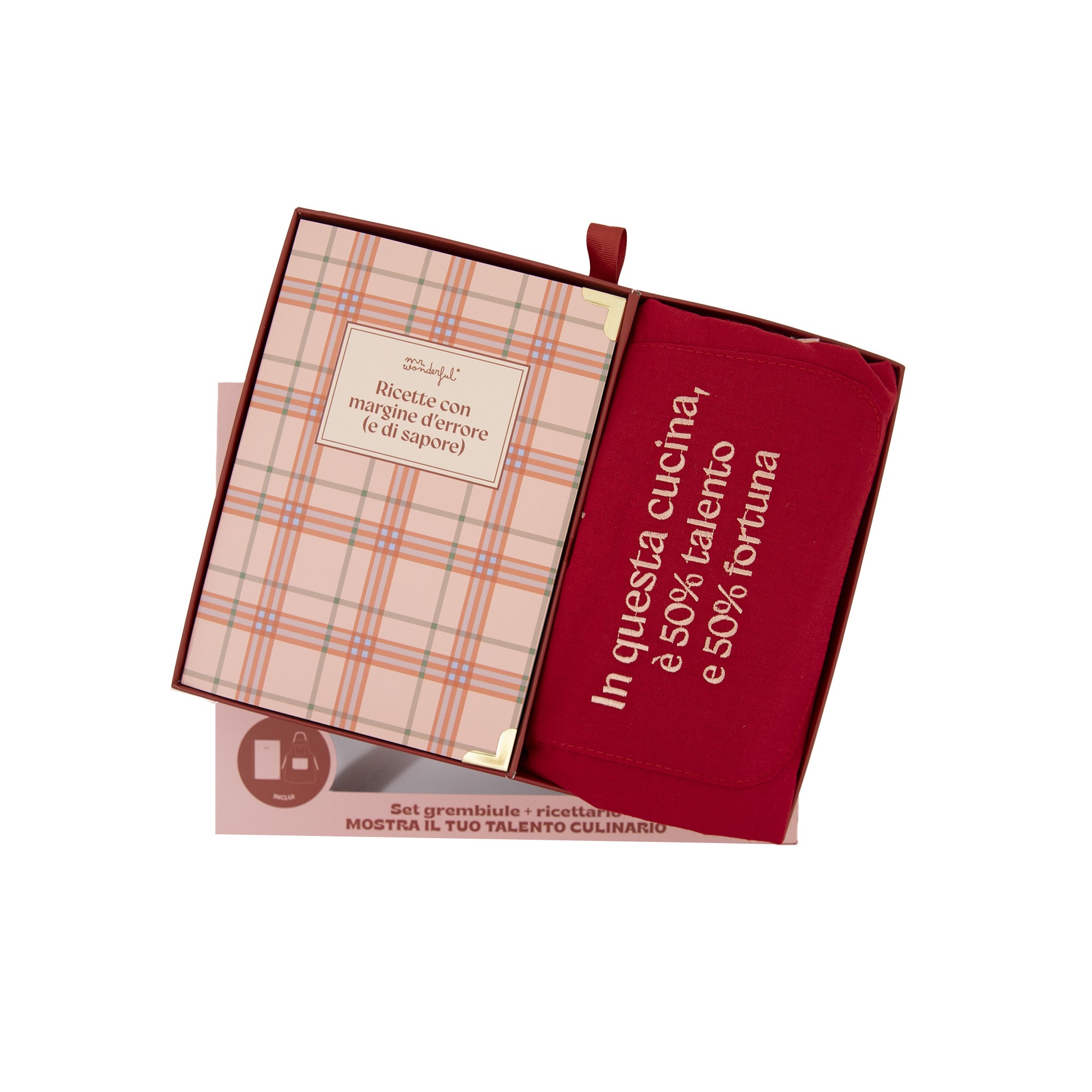 Set grembiule + ricettario | Mr.Wonderful