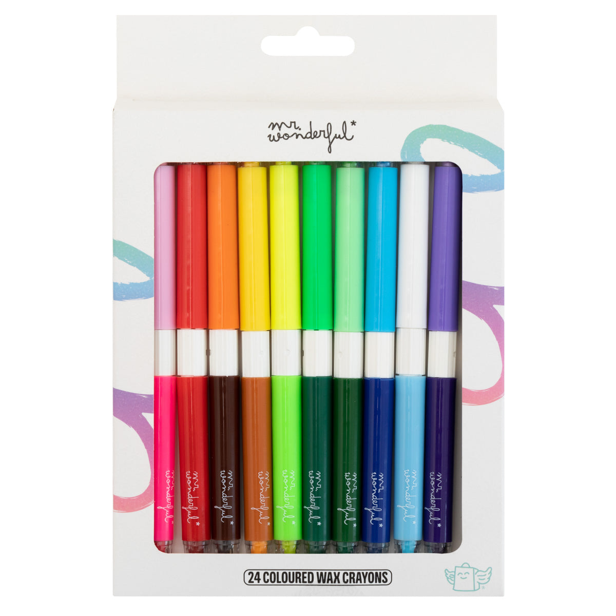 Set of 12 coloured wax crayons to make your wildest dreams a reality.