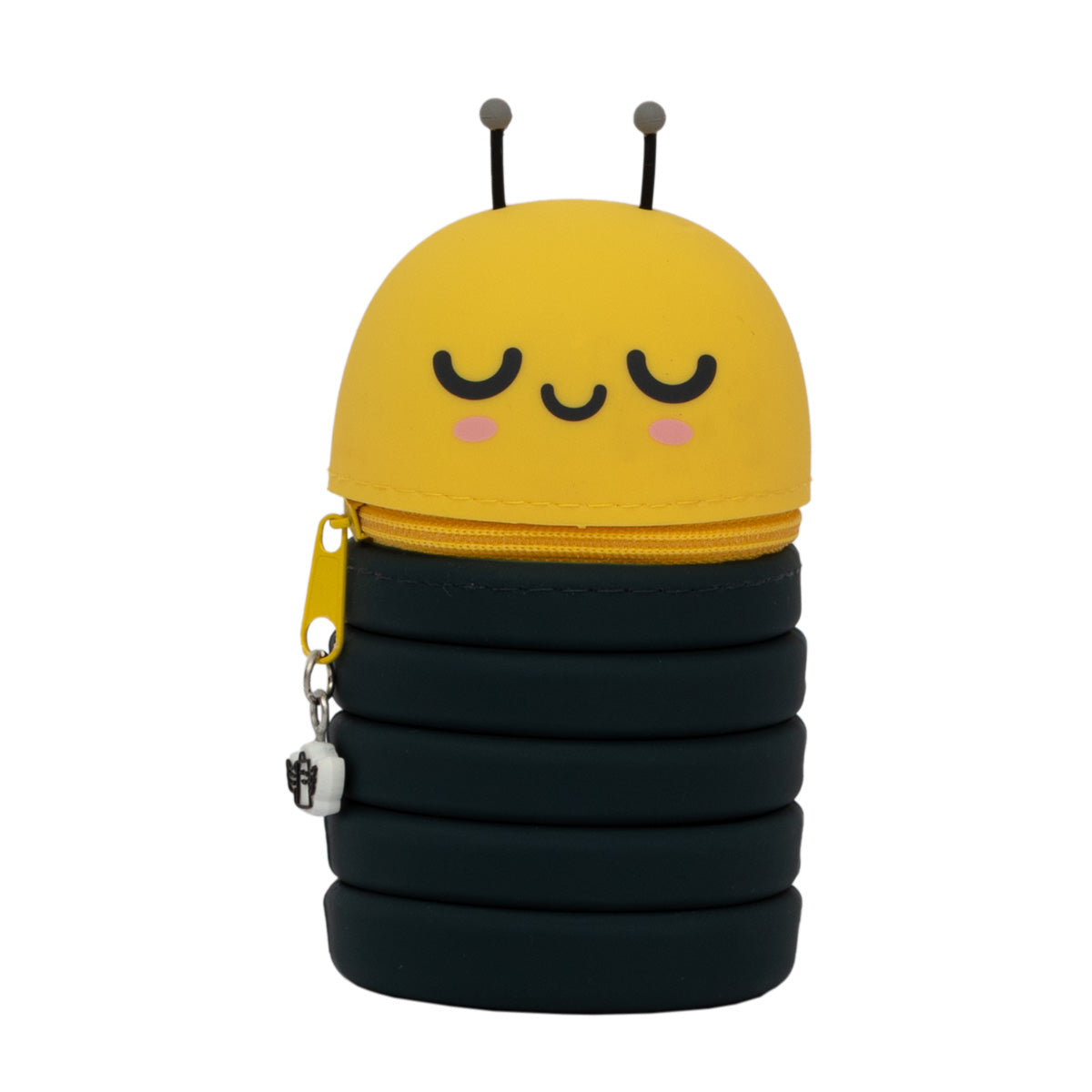 Extendable silicone pencil case - Bee.