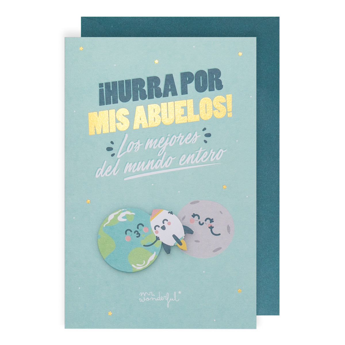 Postal - ¡Hurra por mis abuelos! Los mejores del mundo entero