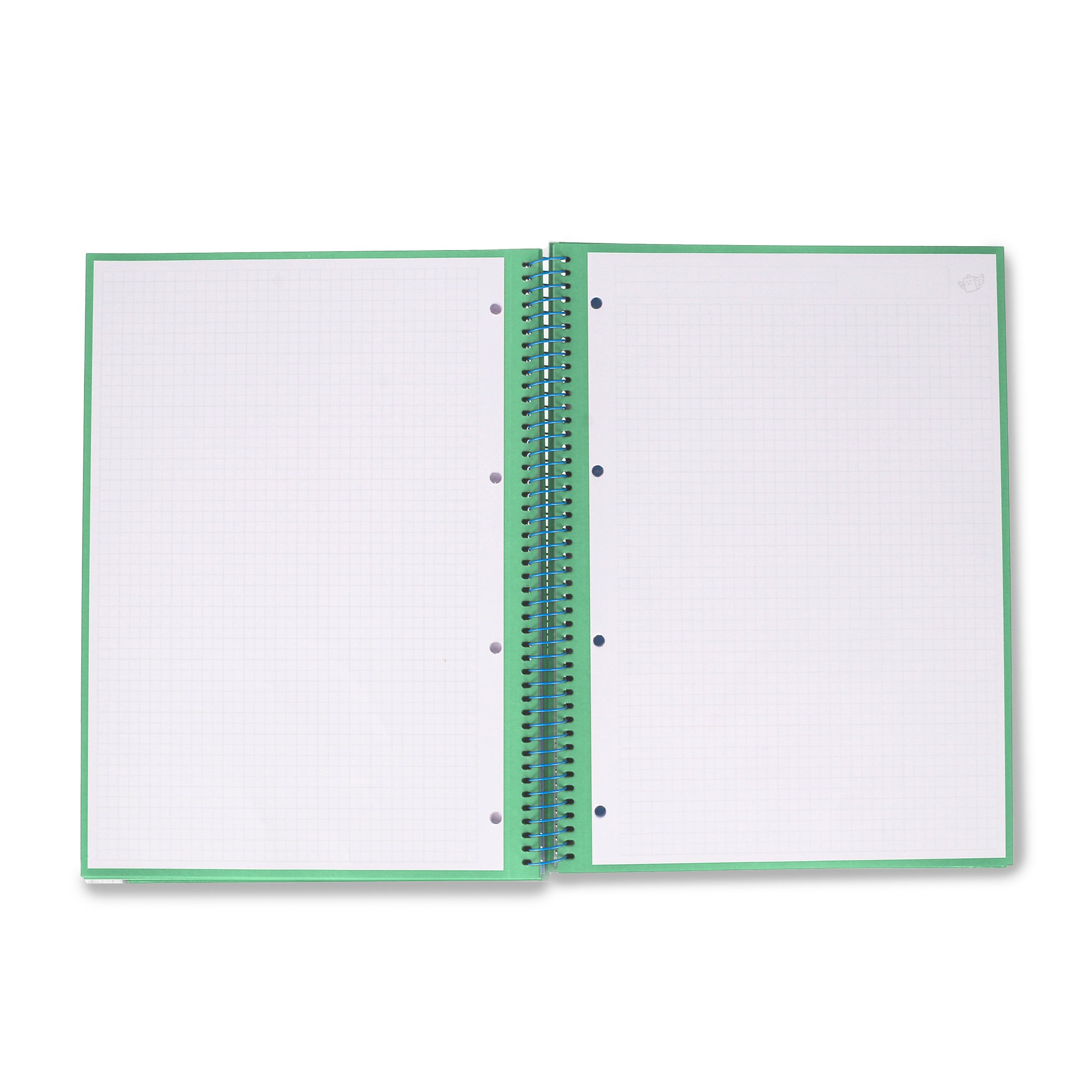 Libreta A4 Mr. Wonderful básica verde 80 hojas para la vuelta al cole - Cuadriculada y microperforada