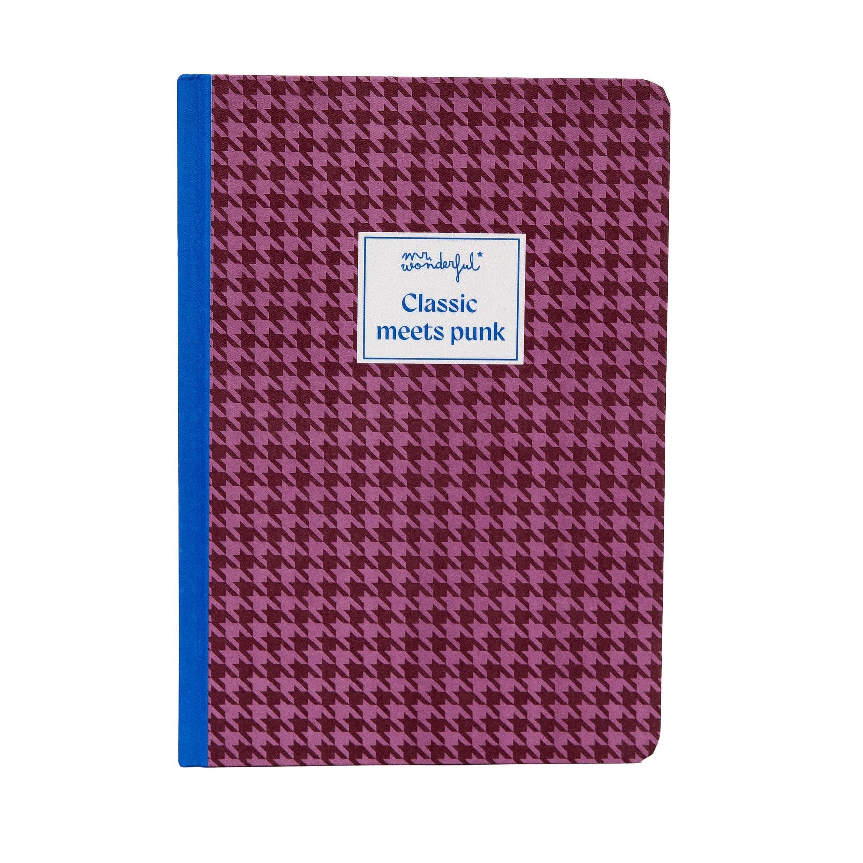 Libreta A5 pata de gallo - Classic meets punk | Mr.Wonderful