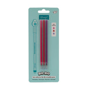 Recambios de tinta rosa, granate y lila para bolis borrables Bo-Bo Mr. Wonderful