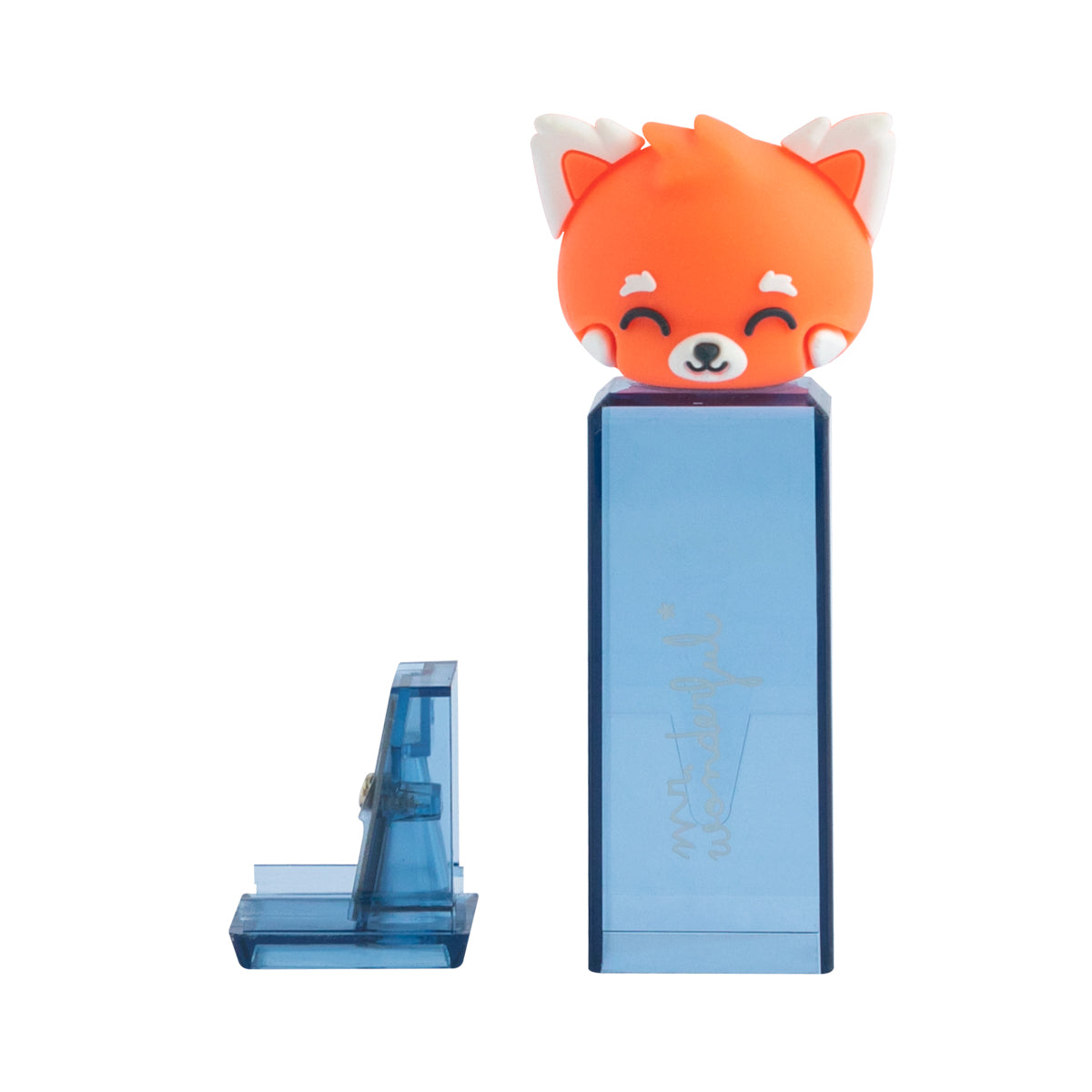 Pencil sharpener with container - Panda