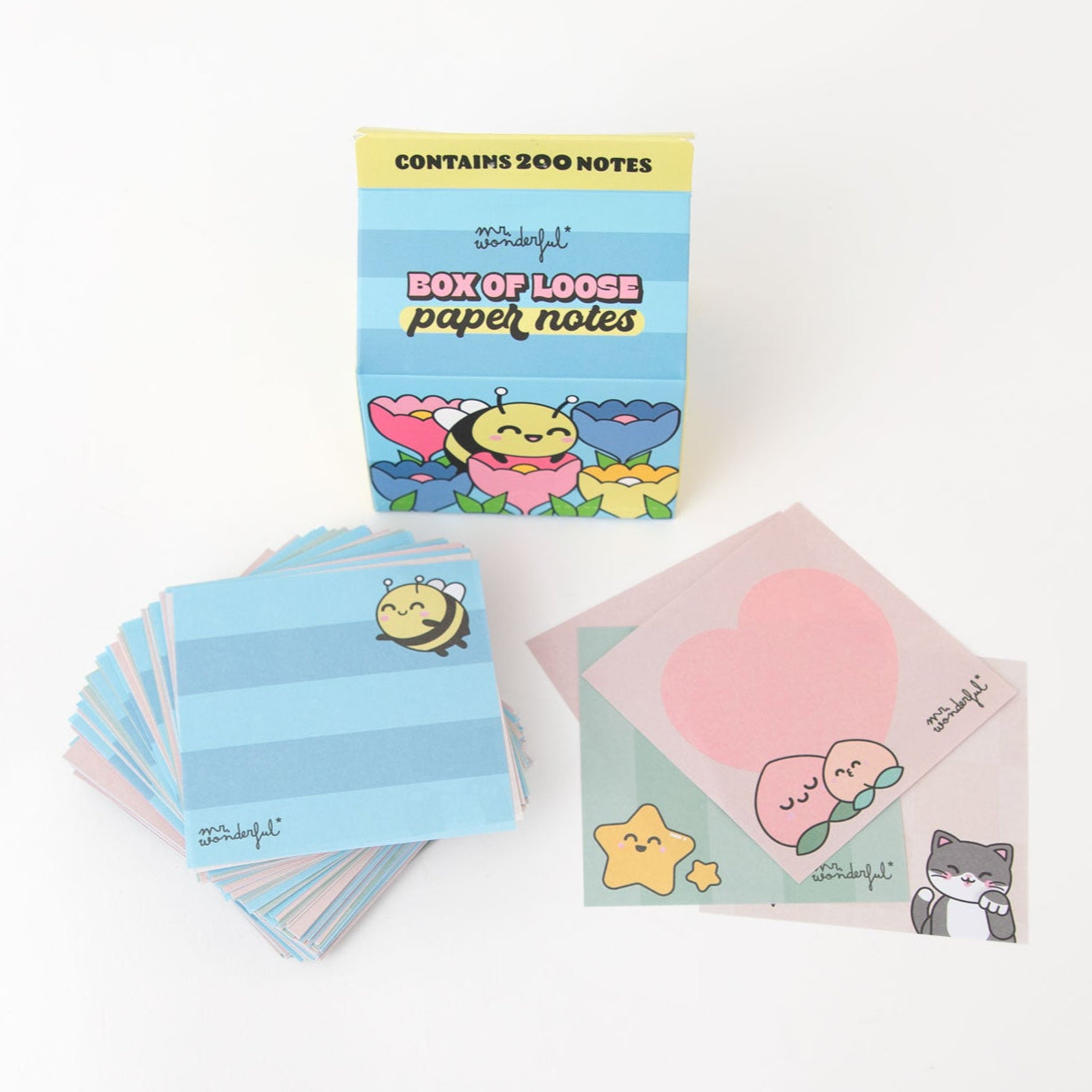 cajita con notas especiales Mr wonderful