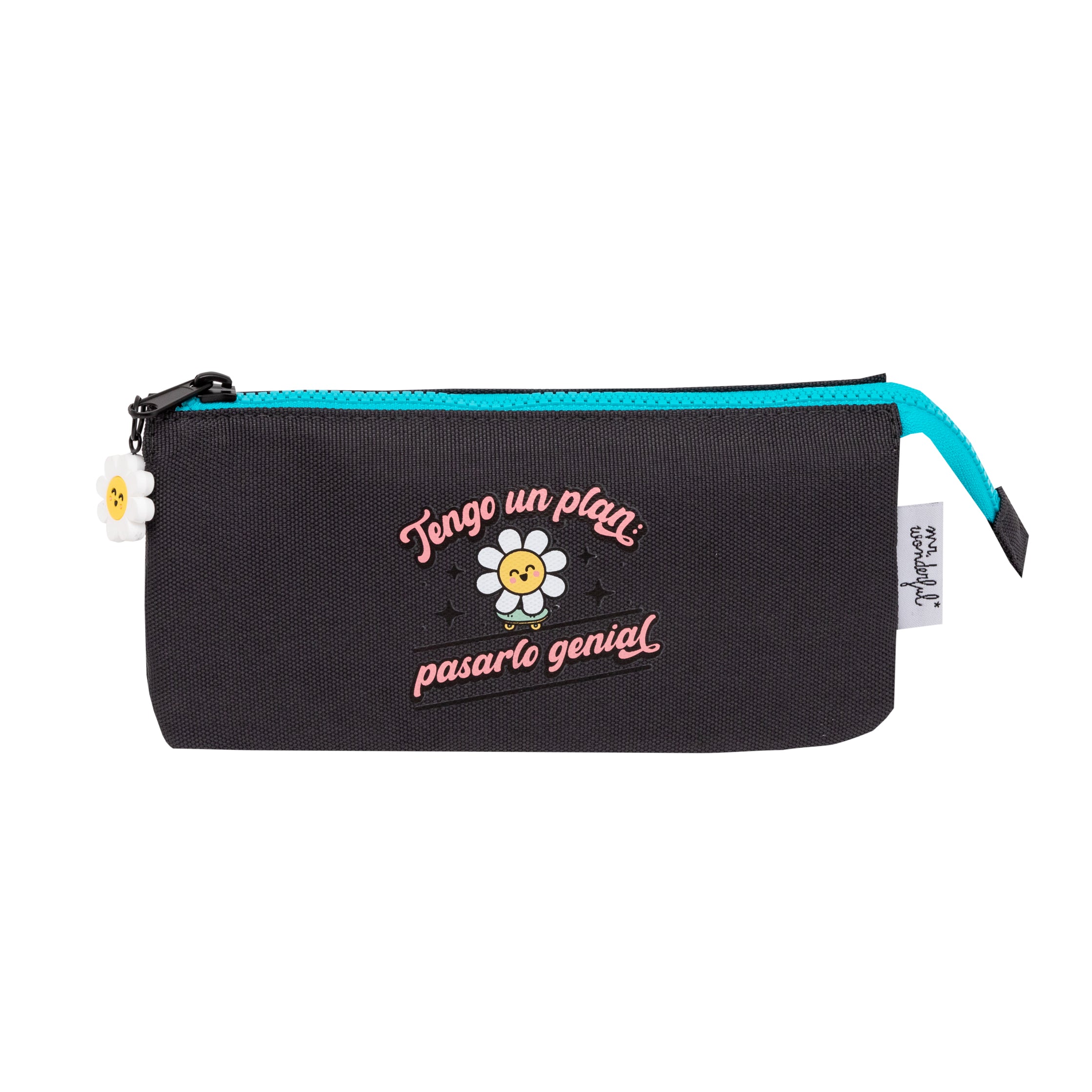 Estuche escolar triple Mr. Wonderful Margarita - Tengo un plan: pasarlo genial