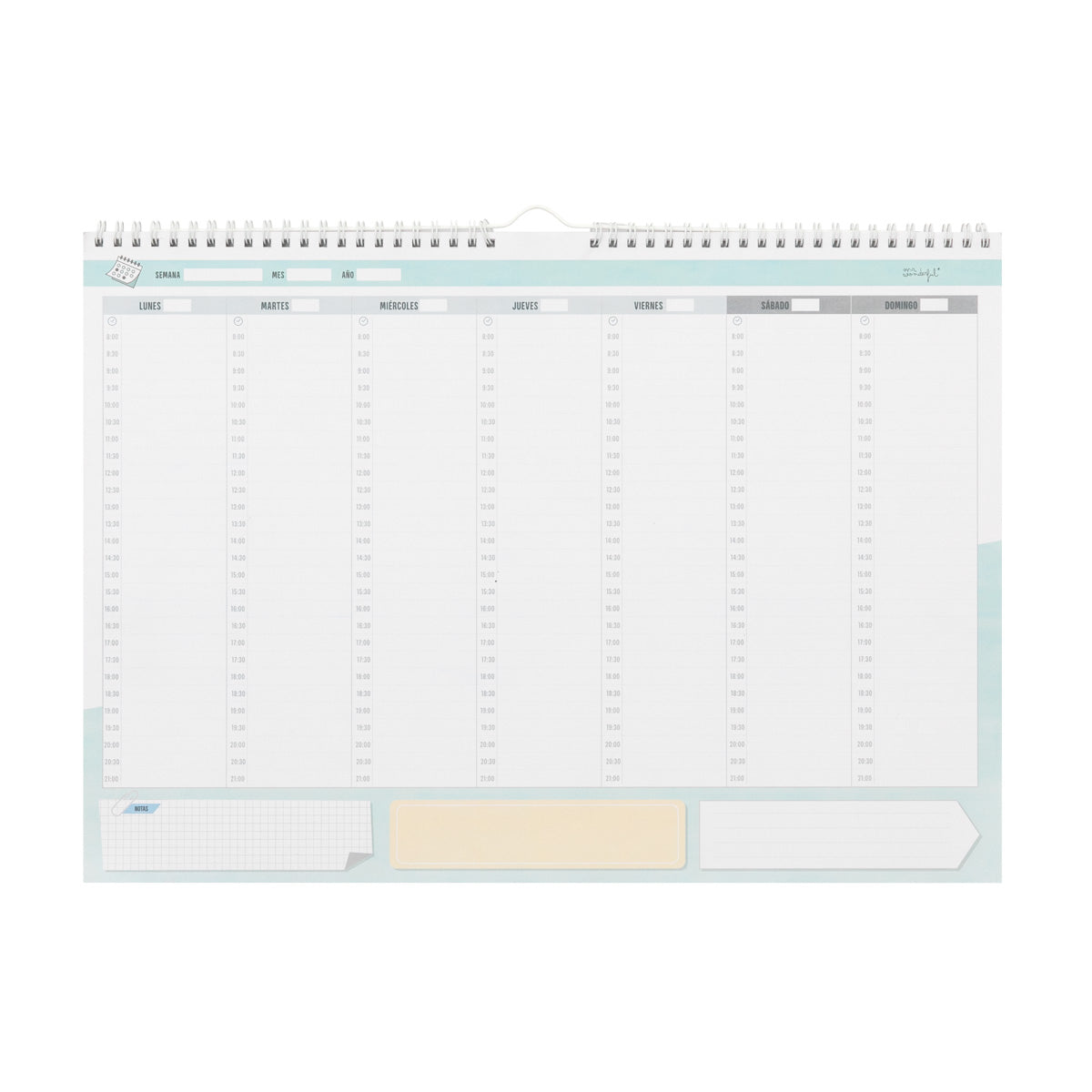 Organizador semanal por horas - Todos tus planes