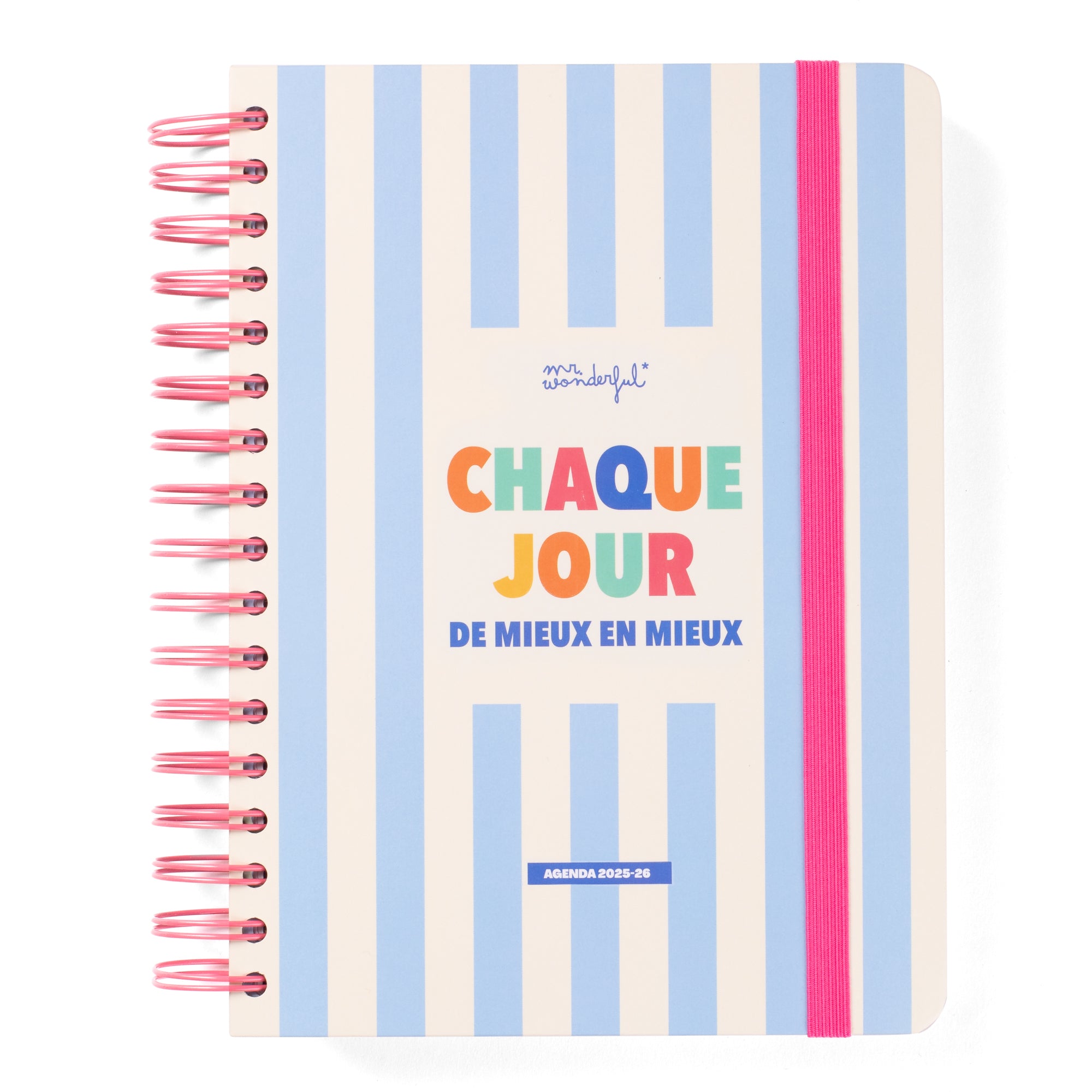 Agenda Wonder 2025-26 Journalier - Chaque jour de mieux en mieux