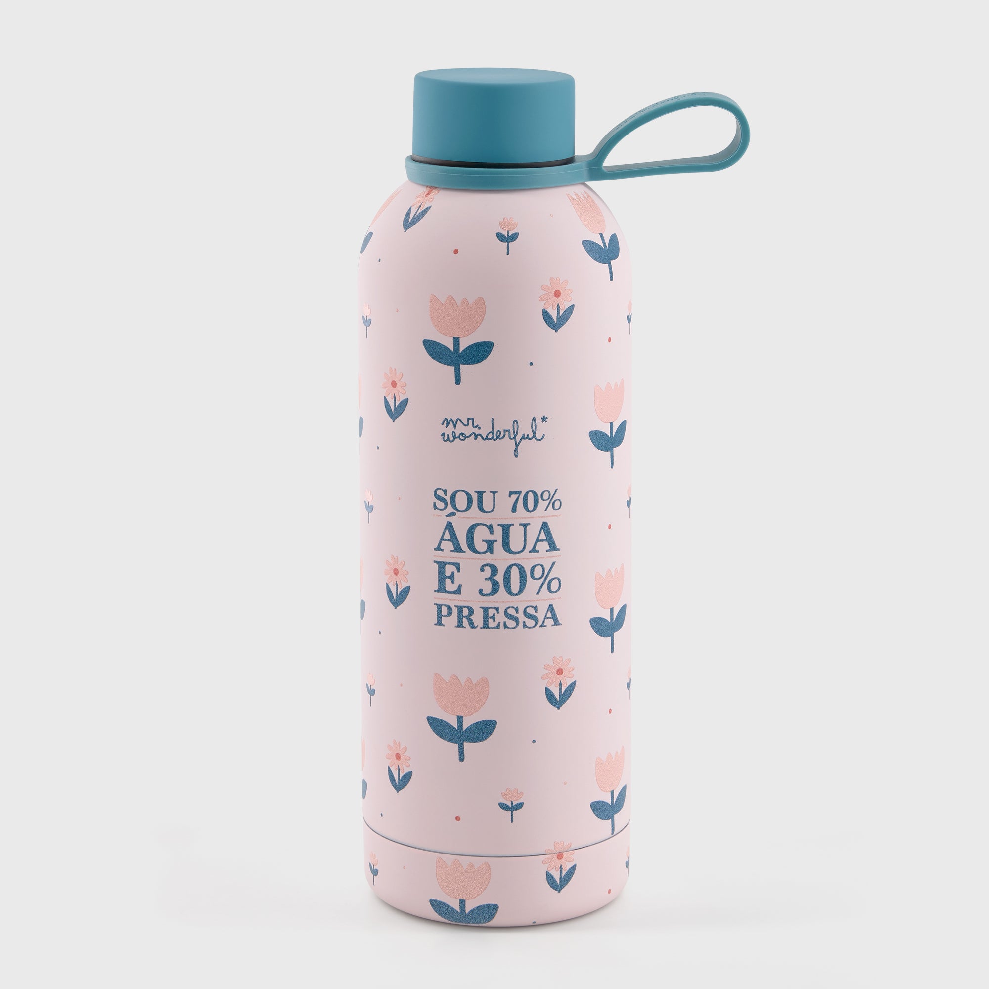 Garrafa térmica - Sou 70% água e 30% prensa