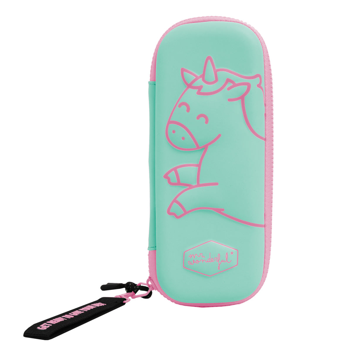 Pencil case with relief mint - Unicorn