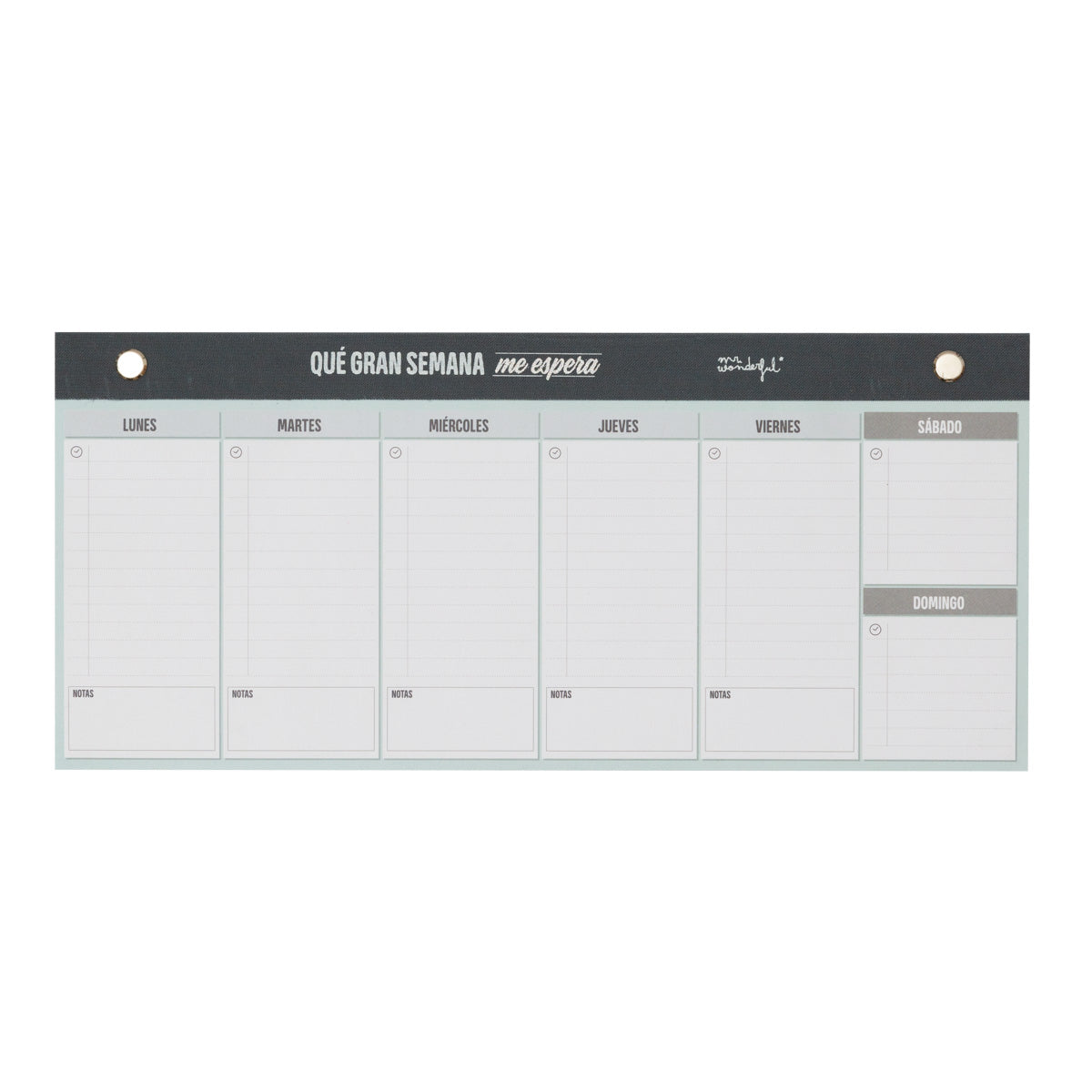 Planner Semanal Estreito - Que semana maravilhosa me espera