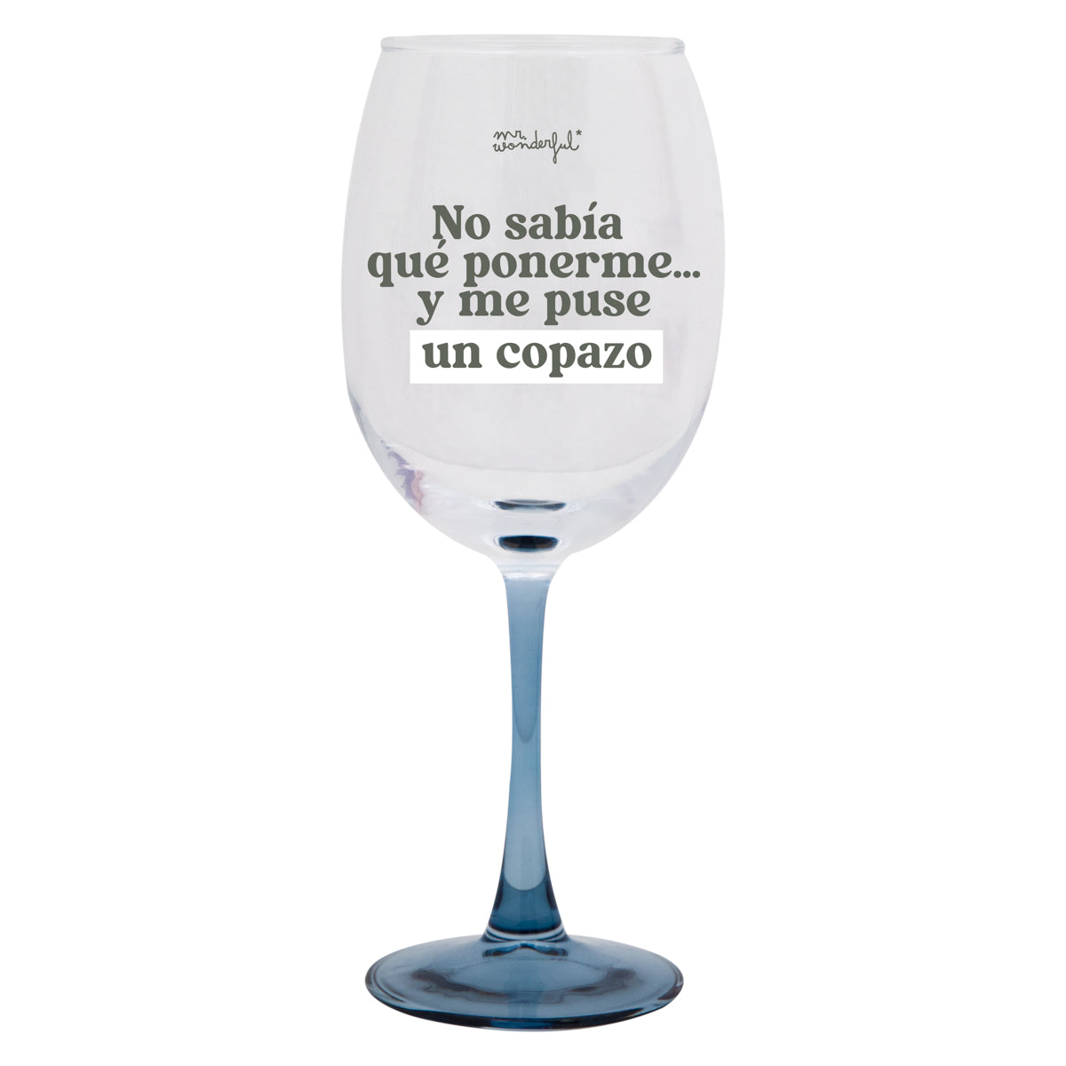 Copa de vino - No sabía qué ponerme… y me puse un copazo