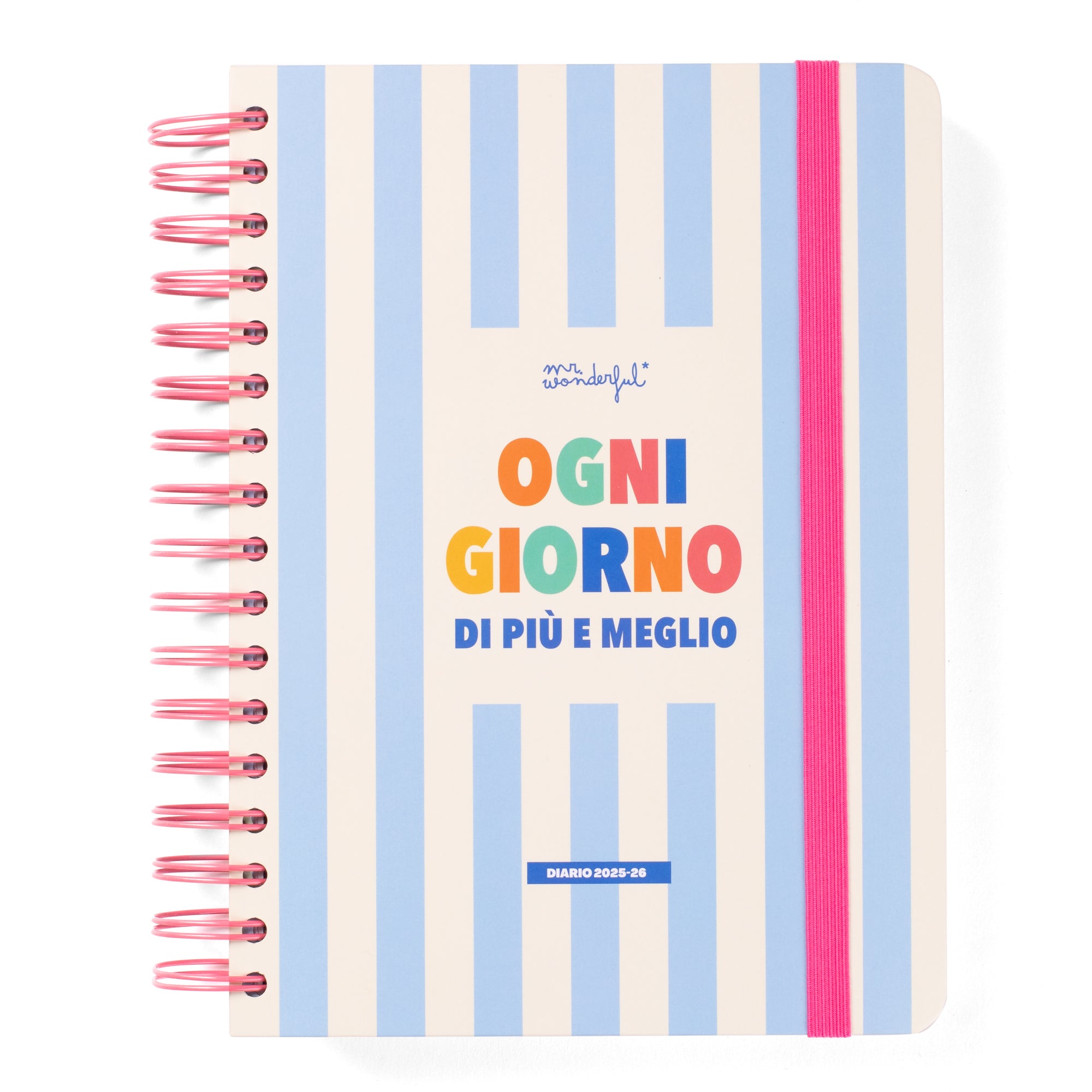 Diario scolastico Wonder 2025-26 Giornaliero - Ogni giorno di più e meglio