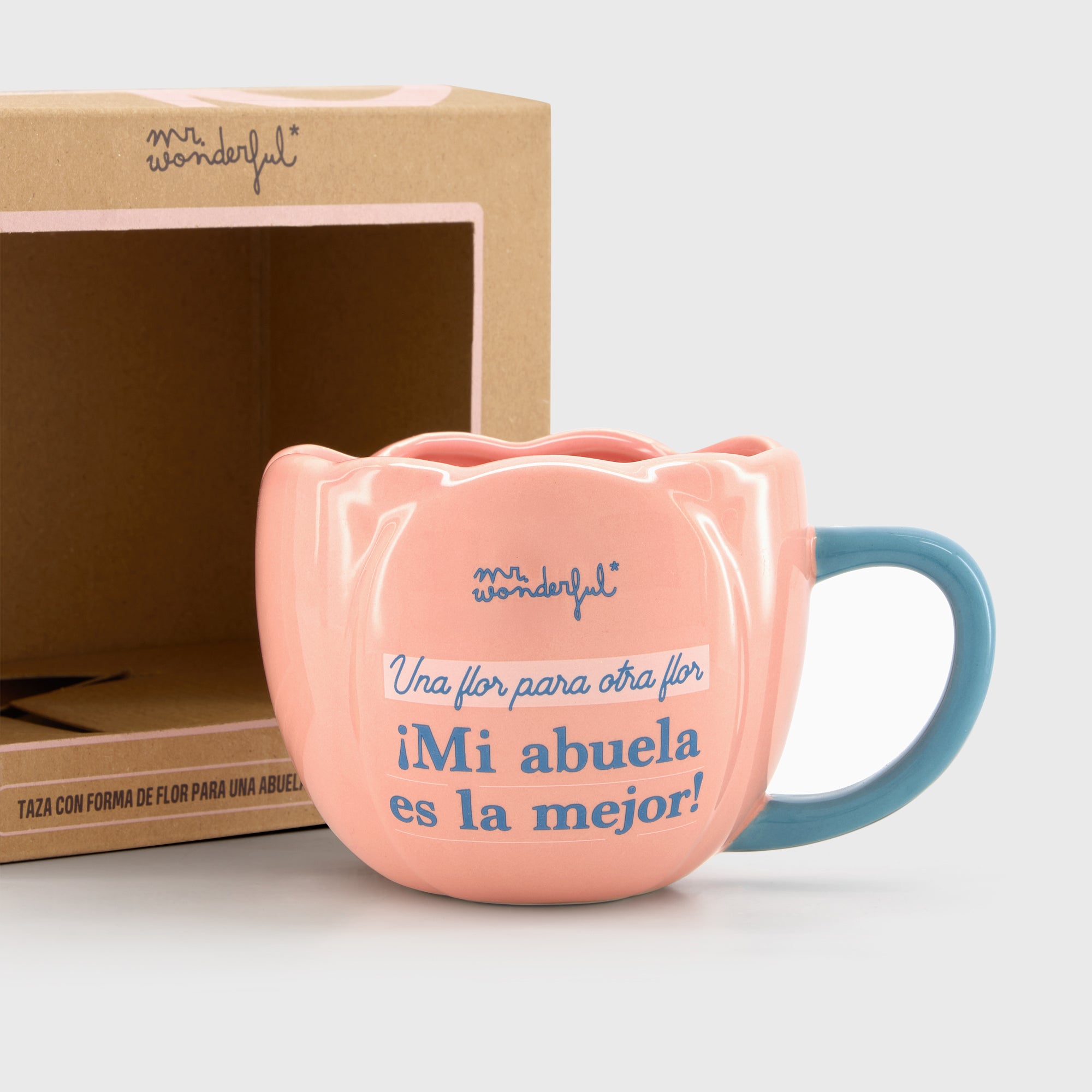 Taza - Una flor para otra flor. ¡Mi abuela es la mejor!