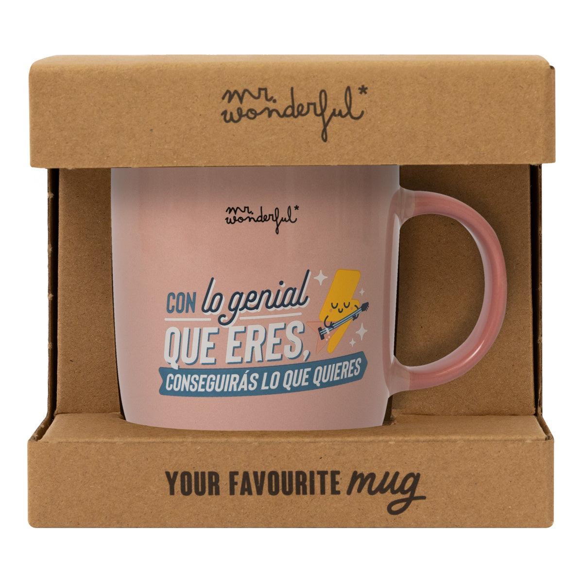 Taza - Con lo genial que eres, conseguirás lo que quieres.