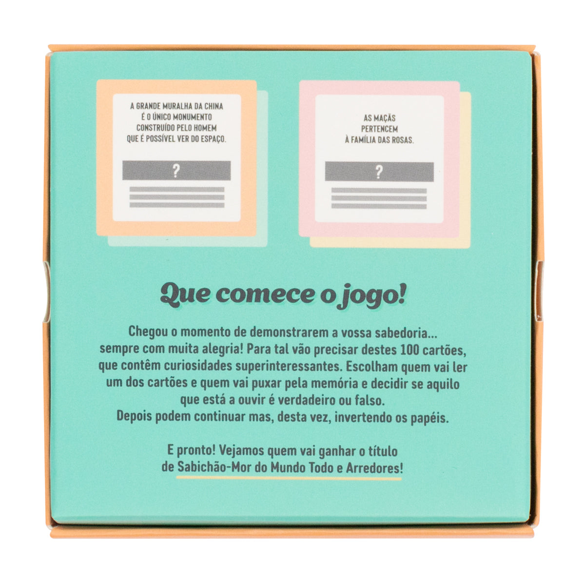 Jogo de cartas - Verdadeiro ou falso?