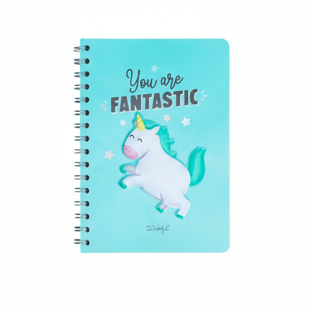 Caderno A5 3D - Unicórnio