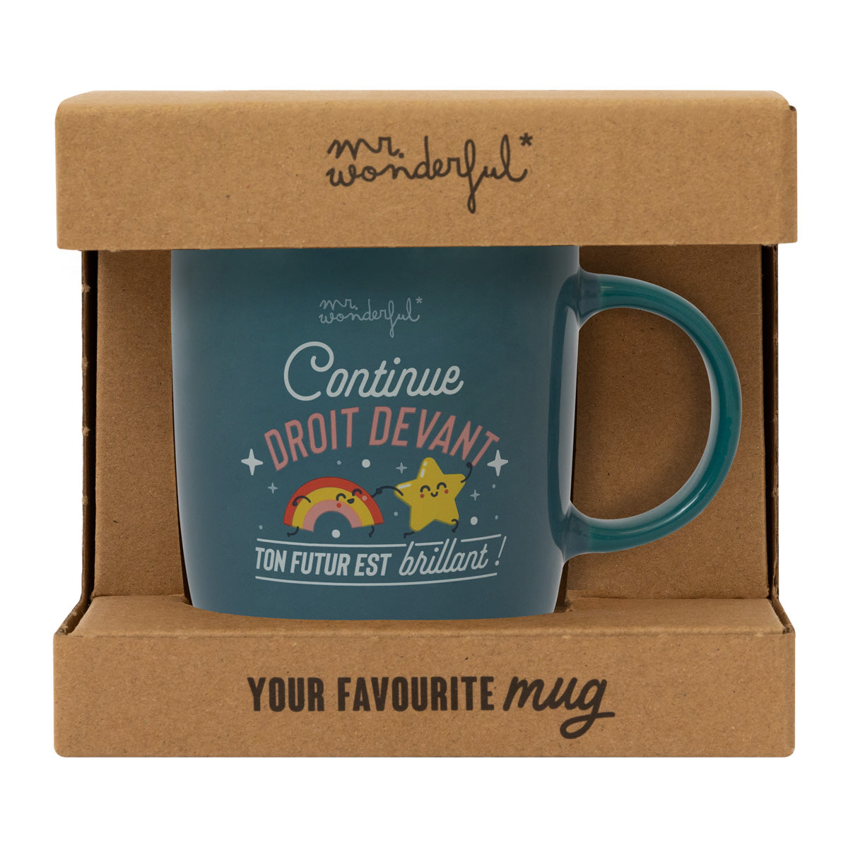 Mug - Continue droit devant, ton futur est bright !