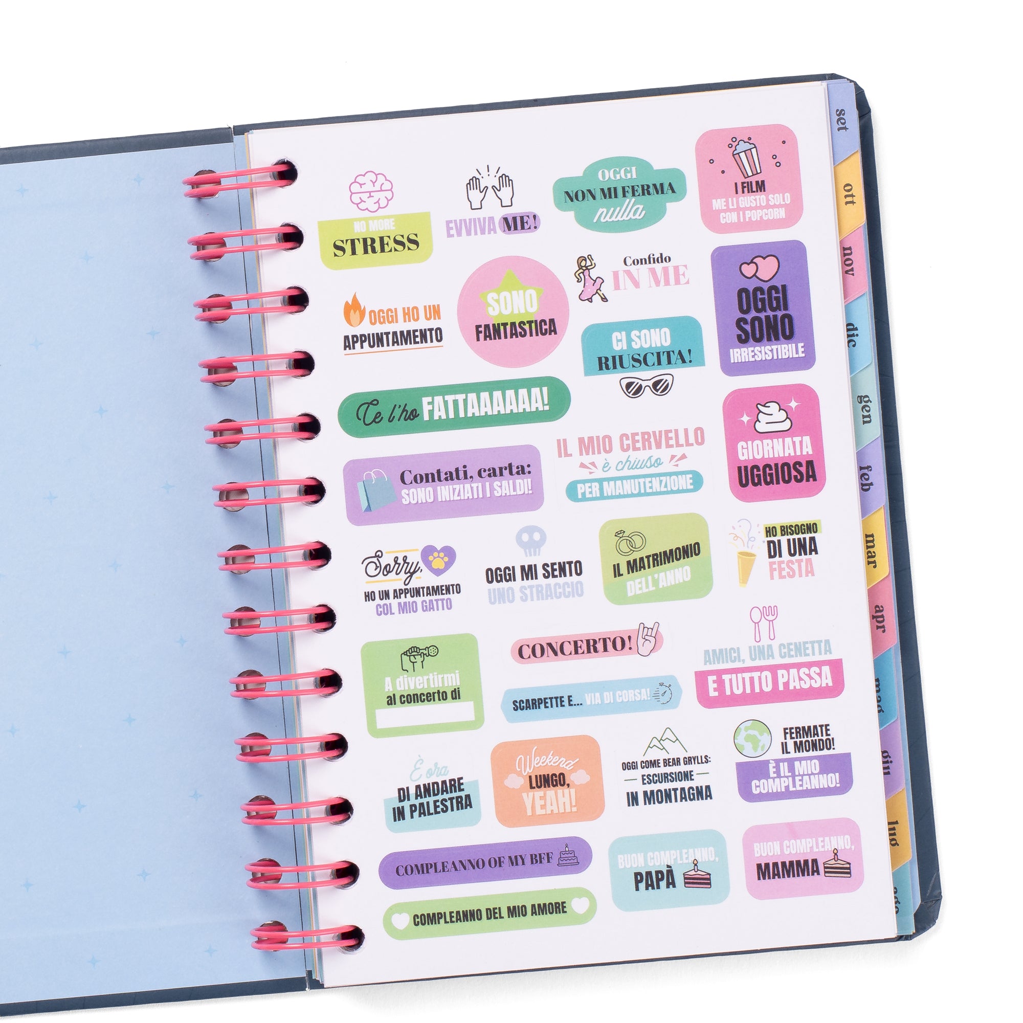 Diario scolastico Wonder piccolo 2025-26 Settimanale - Progetti, illusioni e tante buone vibrazioni