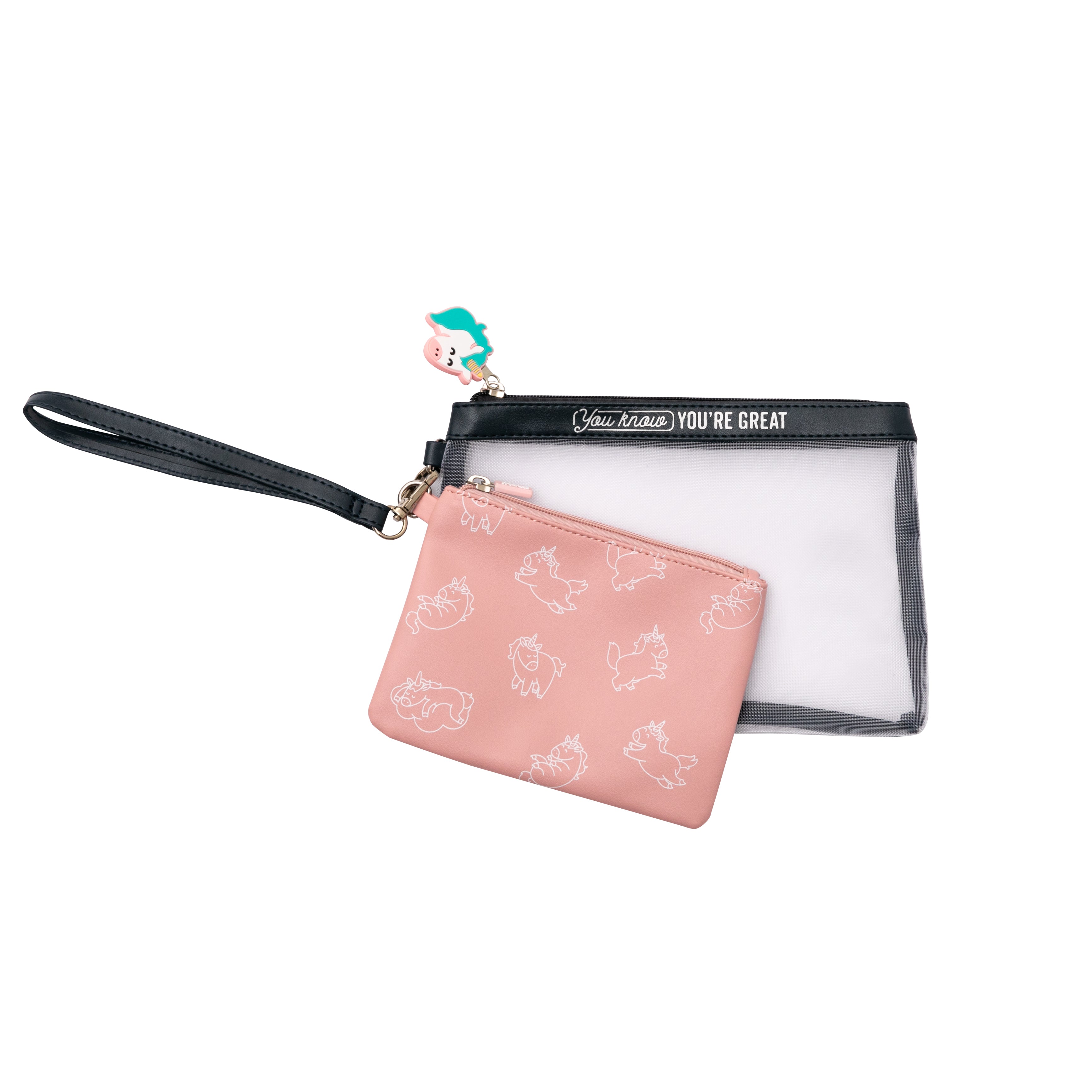 Set of 2 toiletries bags unicorn - You know you’re great
