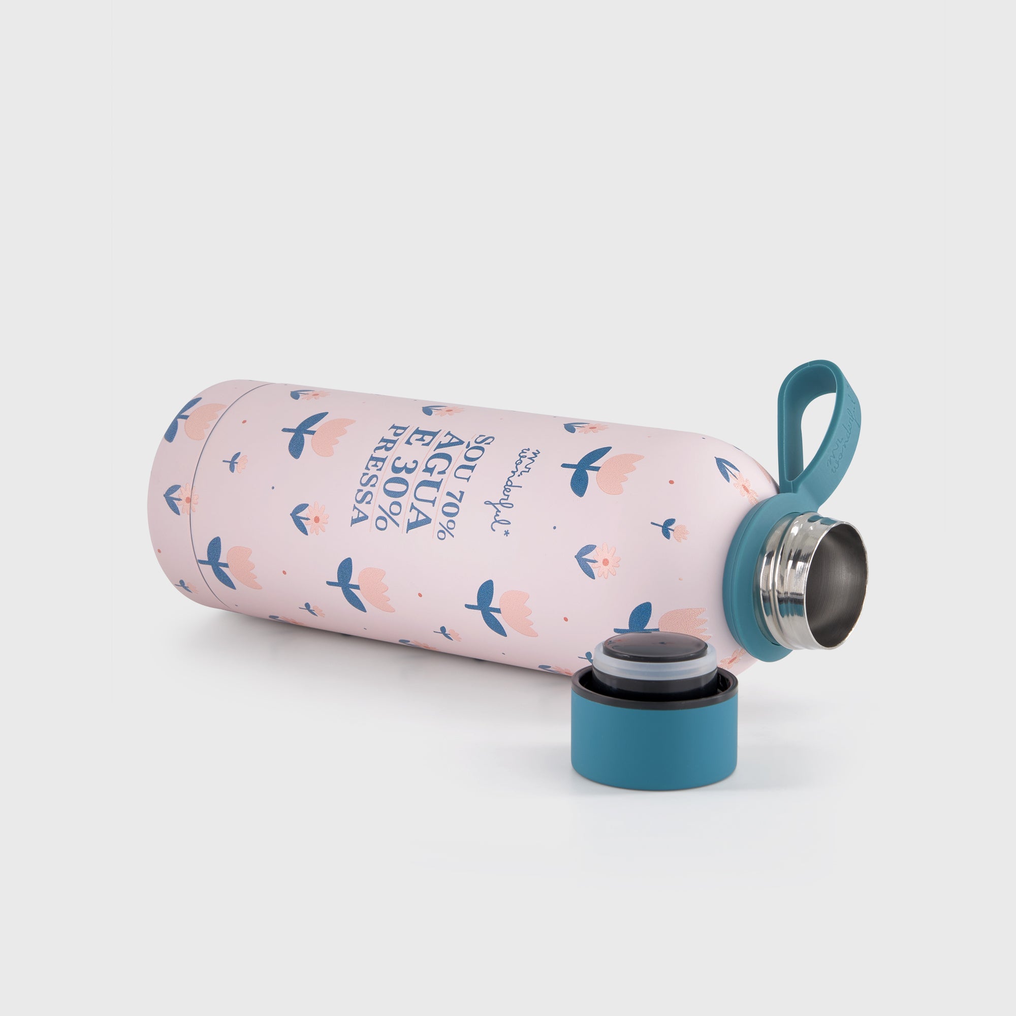 Garrafa térmica - Sou 70% água e 30% prensa