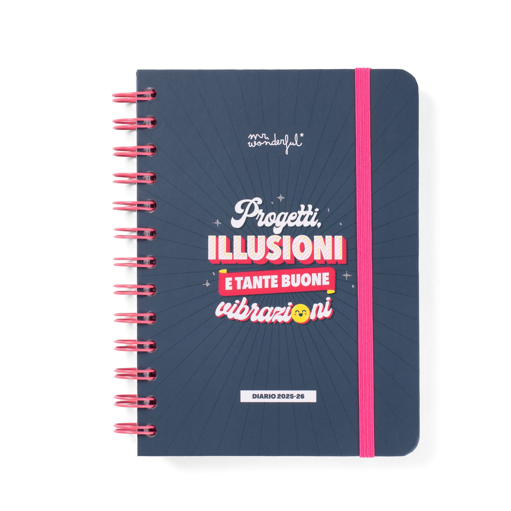 Diario scolastico Wonder piccolo 2025-26 Settimanale - Progetti, illusioni e tante buone vibrazioni