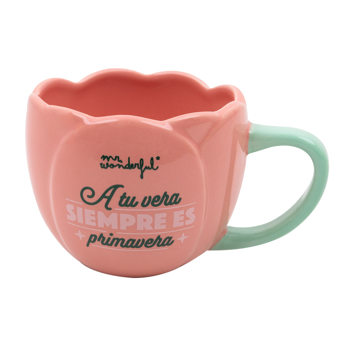 Mug 3D rose - À tes côtés, c'est toujours le printemps