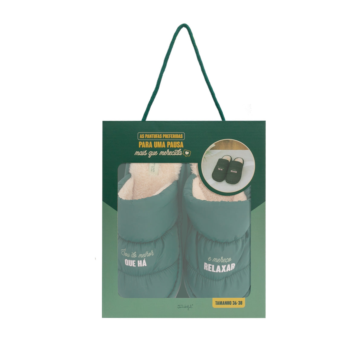 Pantufas T 36-38 - Sou do melhor que há e mereço relaxar