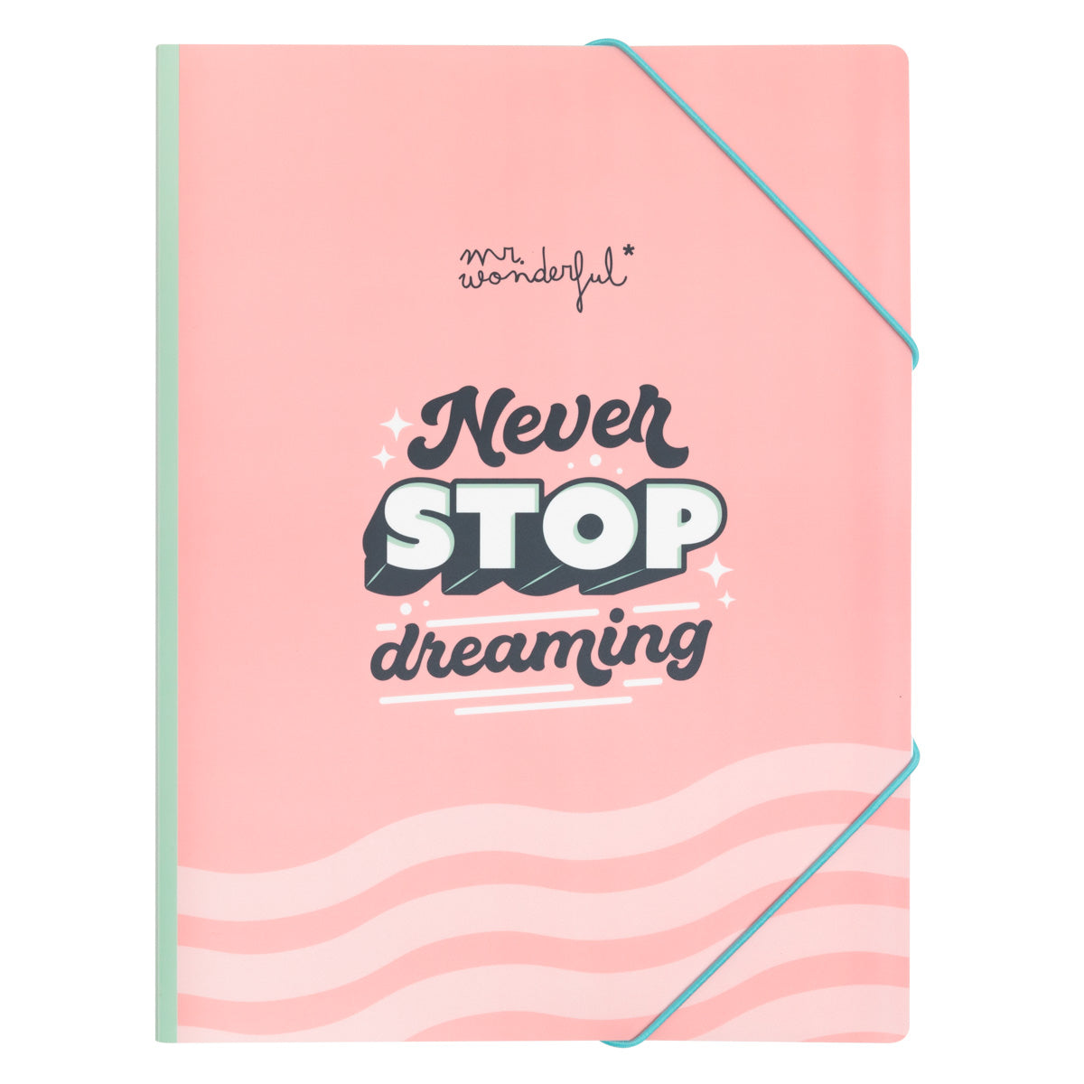 Pasta com folhas transparentes – Nunca pare de sonhar