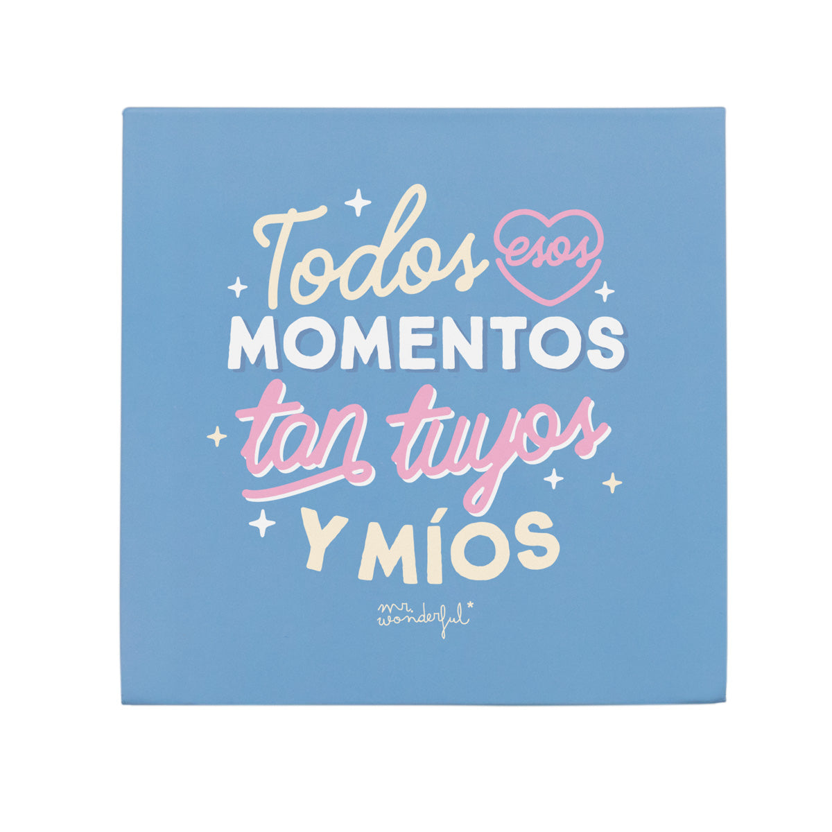 Caja con álbum de fotos - Todos esos momentos tan tuyos y míos