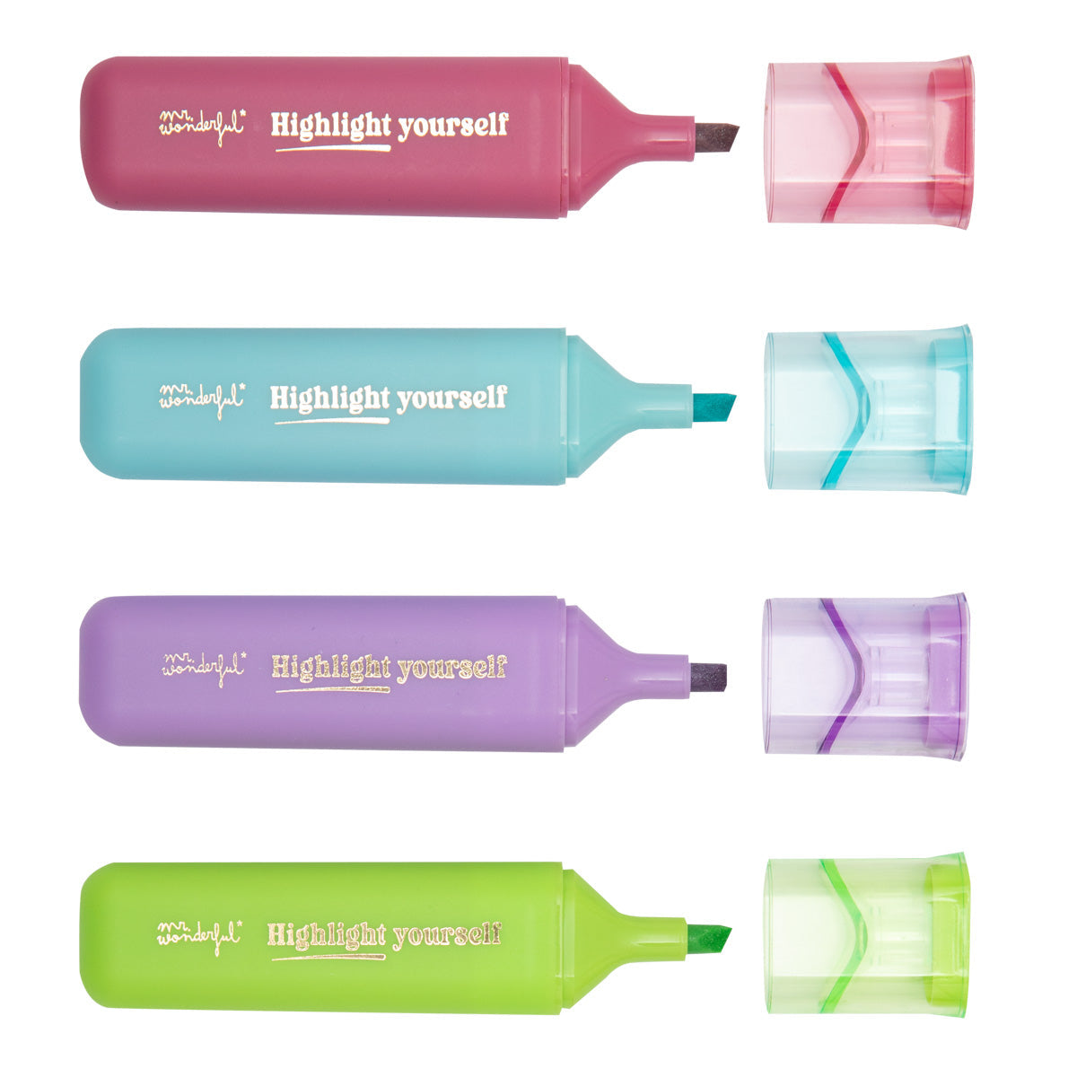 Set de 4 subrayadores - Highlight yourself