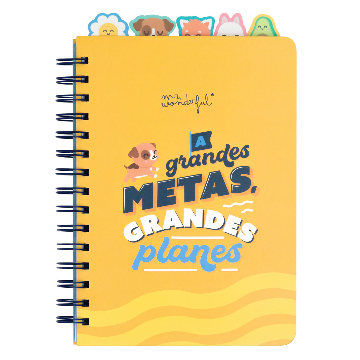 Libreta A5 con separadores - A grandes metas, grandes planes.