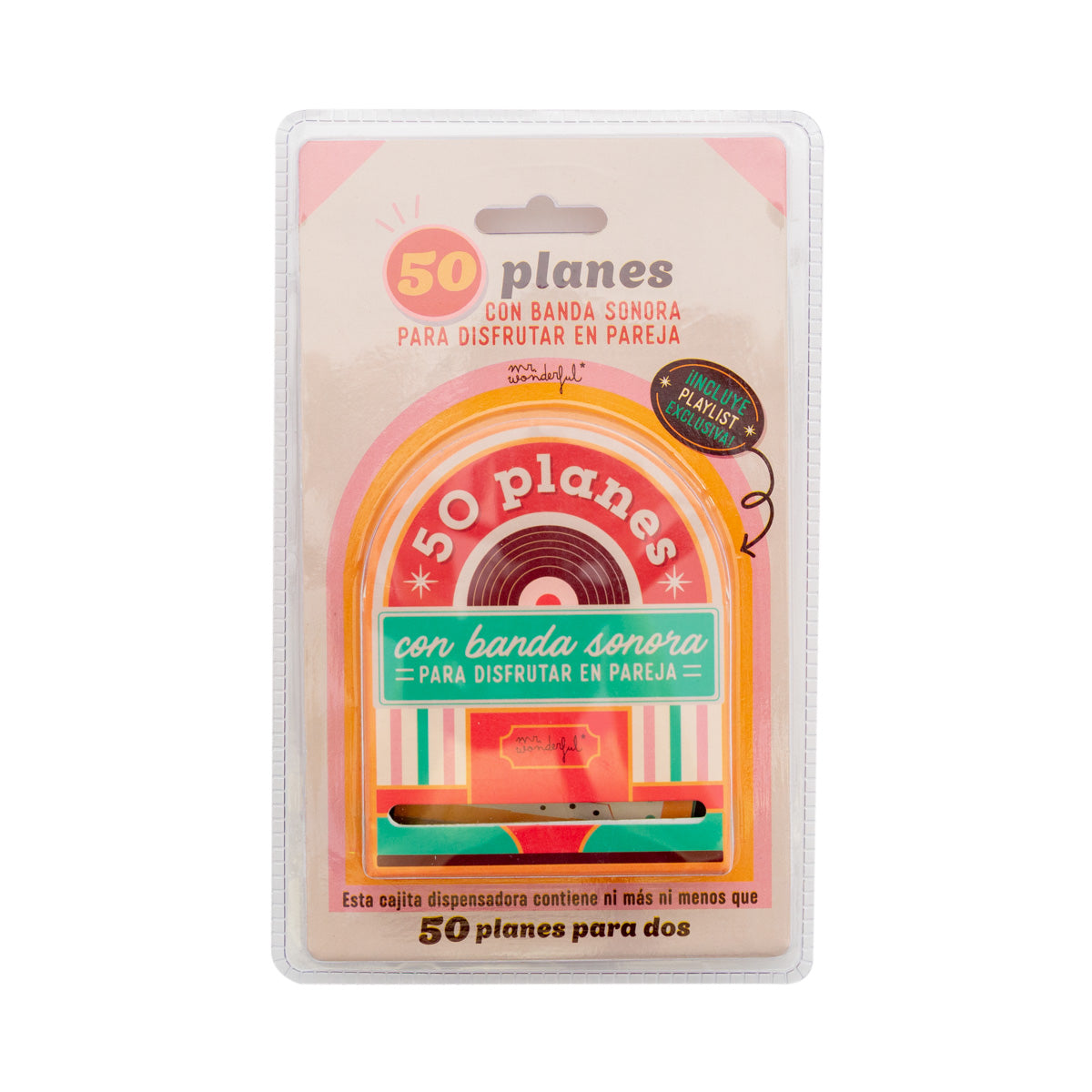 Coffret distributeur de plans avec bande sonore à savourer en couple