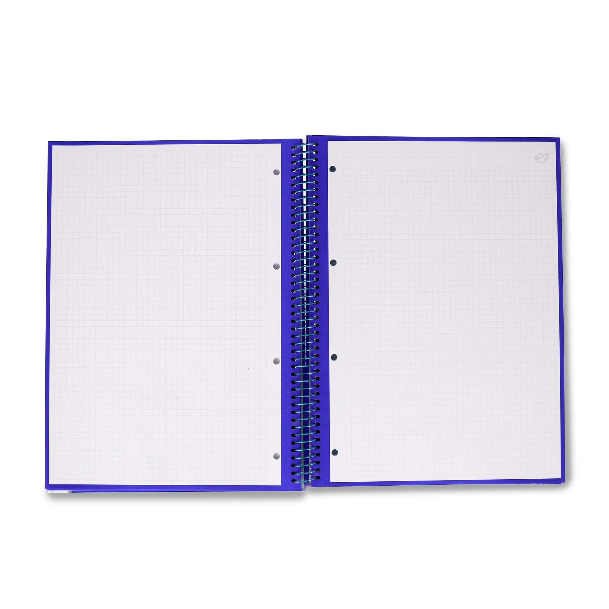 Libreta A4 Mr. Wonderful básica azul 80 hojas para la vuelta al cole - Cuadriculada y microperforada