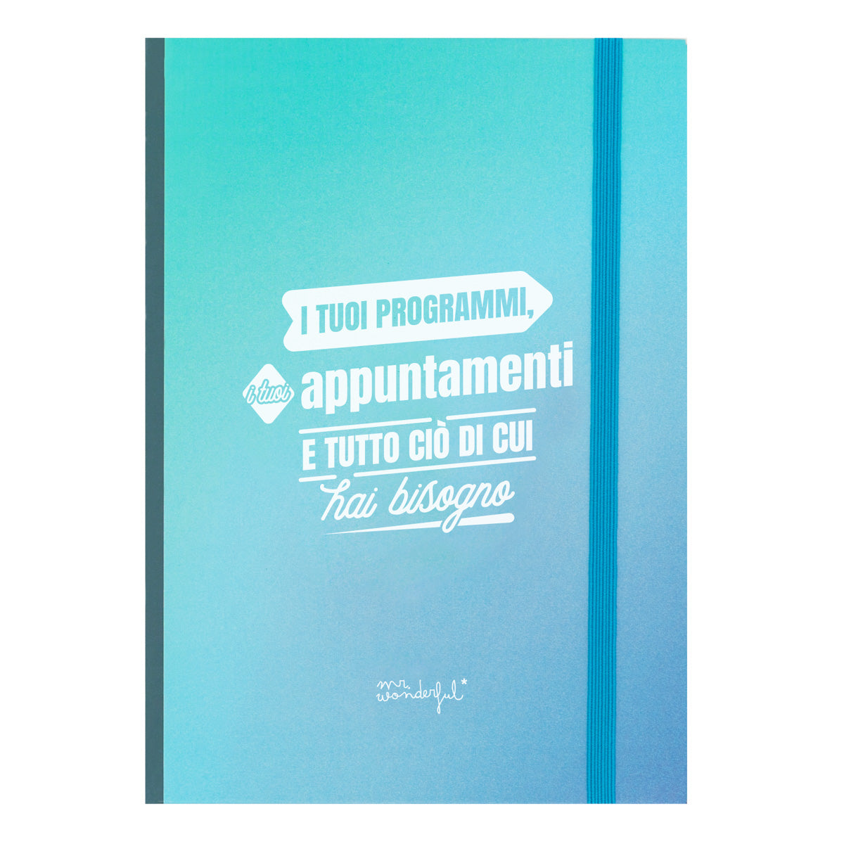 Carnet avec notes adhésives bleues - J'ai votre programme, vos appuntamenti et tout ce que vous avez appris