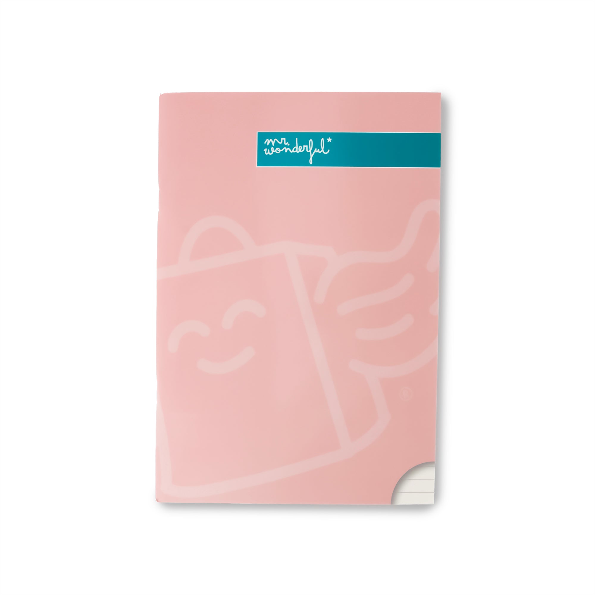 Pink A5 notebook 48 sheets - Lined paper