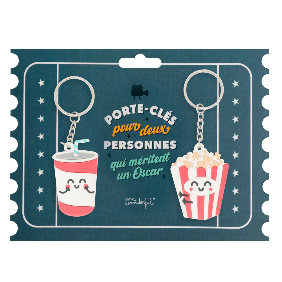 Set de 2 porte-clés pour deux personnes qui méritent un Oscar