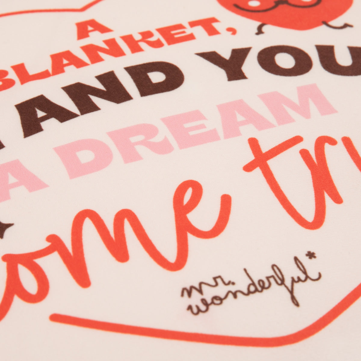 Blanket + cushion cover - This blanket, me and you: a dream come true