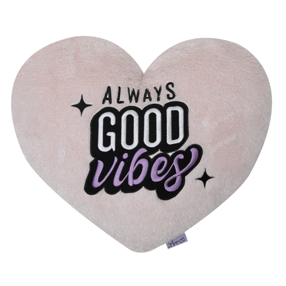 Cojín corazón de peluche Mr. Wonderful - Always good vibes