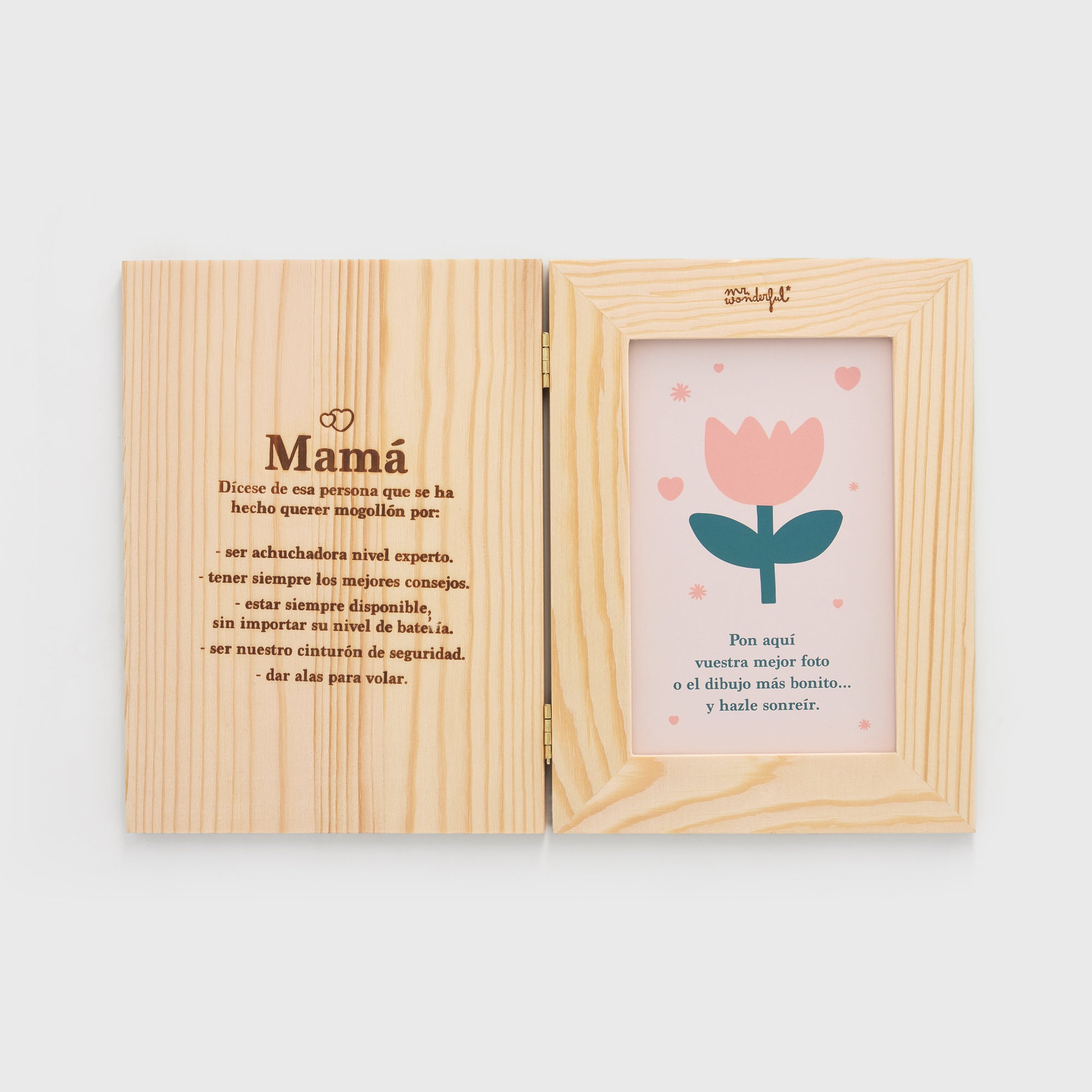 Marco de madera 8x13 - Definición "Mamá"