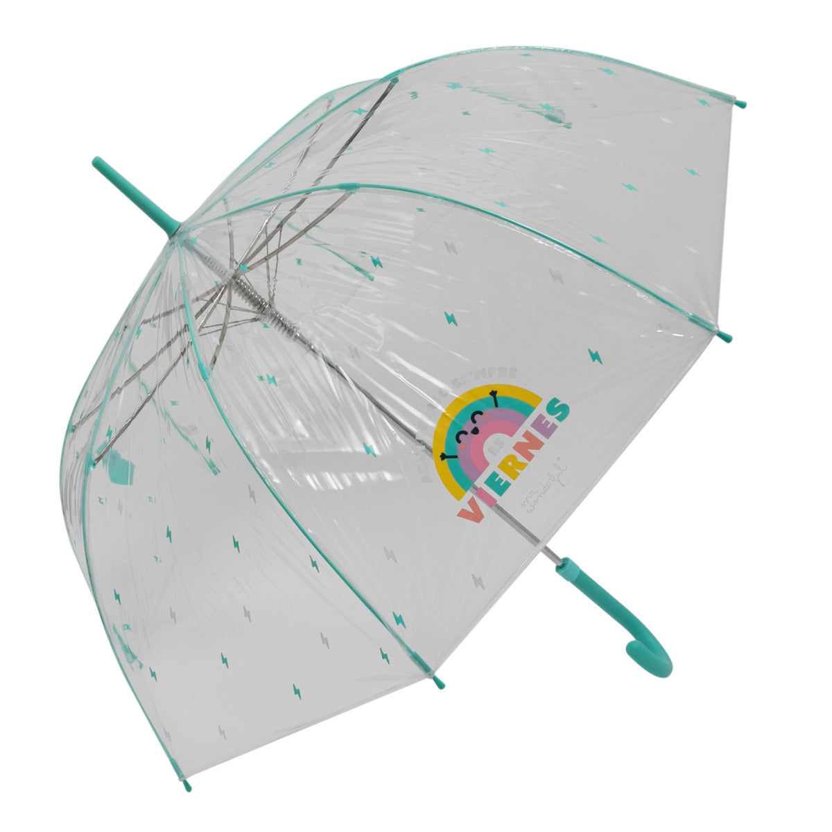 Guarda-chuva grande  transparente - Aquí debajo siempre es viernes