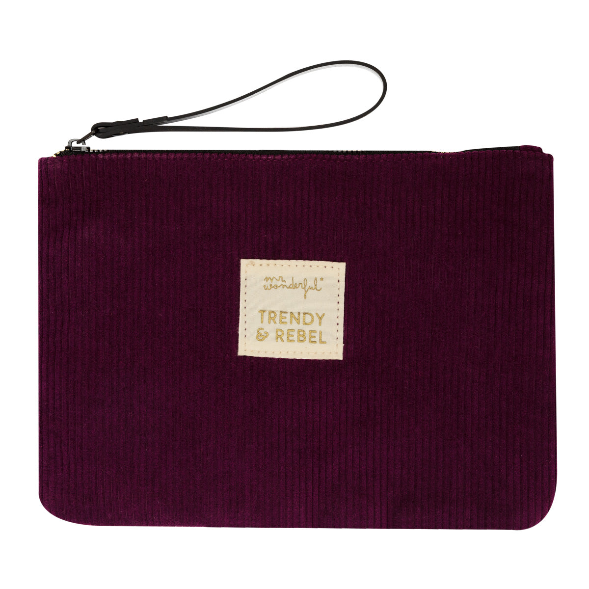 Wristlet corduroy purple - Trendy & rebel.