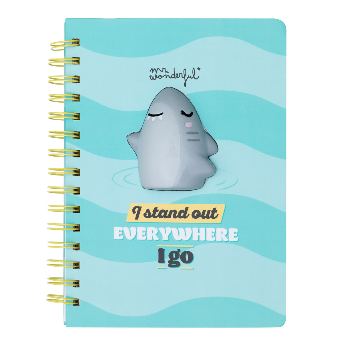 Carnet A5 3D squishy requin - Je me démarque partout où je vais