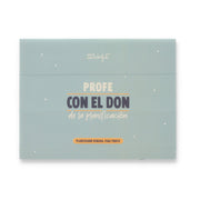 Planificador semanal de sobremesa con imanes para profe Mr. Wonderful - Profe con el don de la planificación